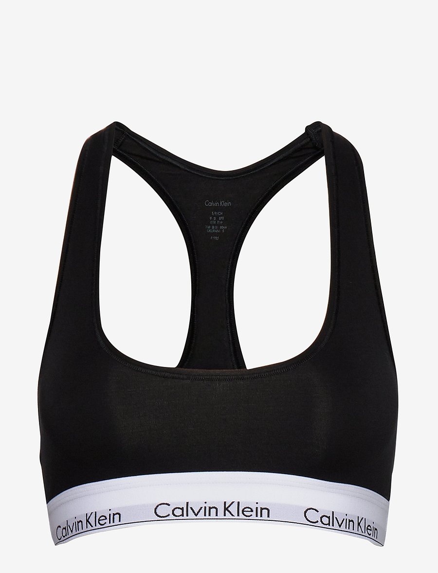Calvin Klein - UNLINED BRALETTE - toppiliivit - black - 1