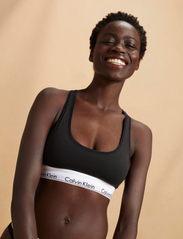 Calvin Klein - UNLINED BRALETTE - tank top bras - black - 8