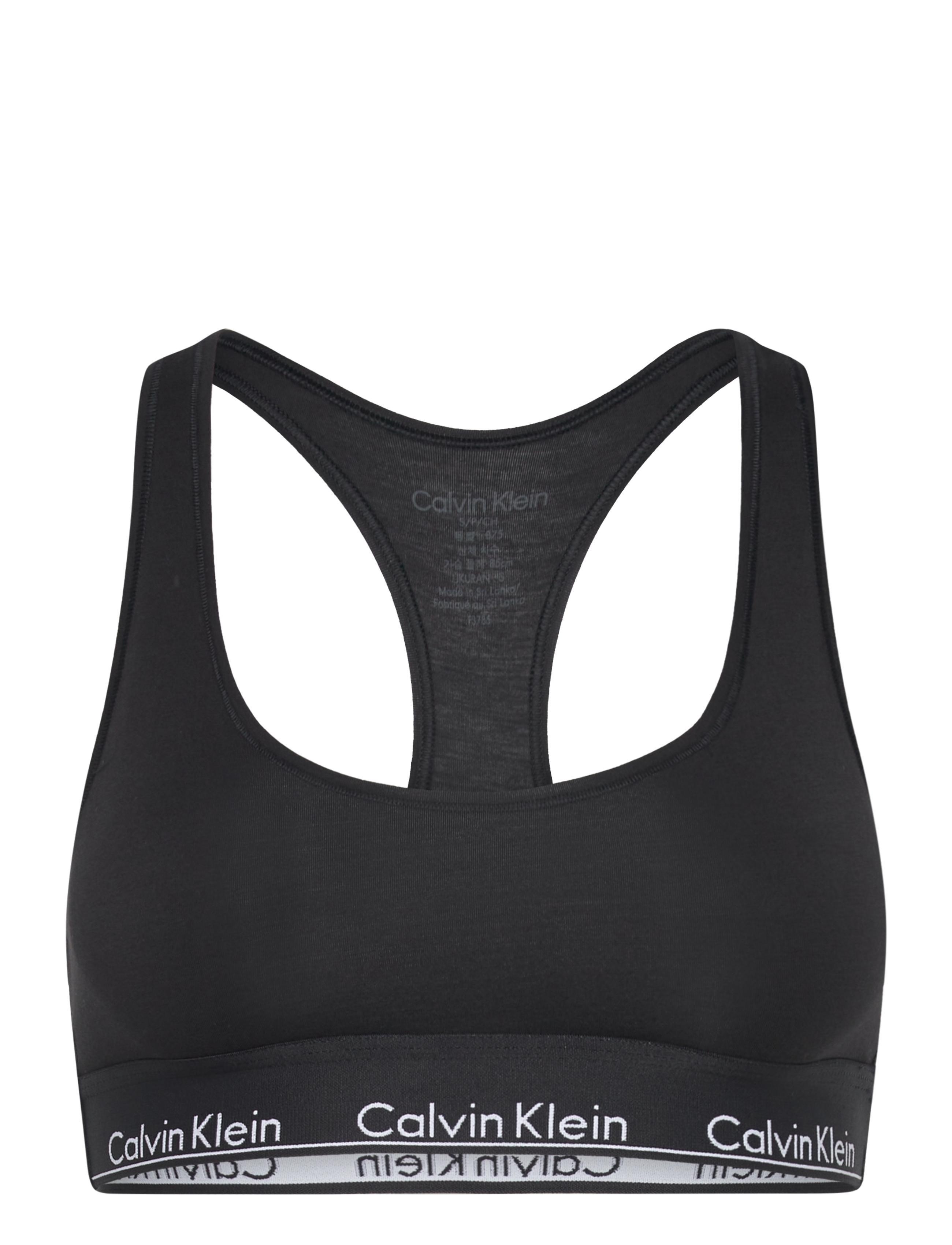 UNLINED BRALETTE - BLACK W BLACK WB