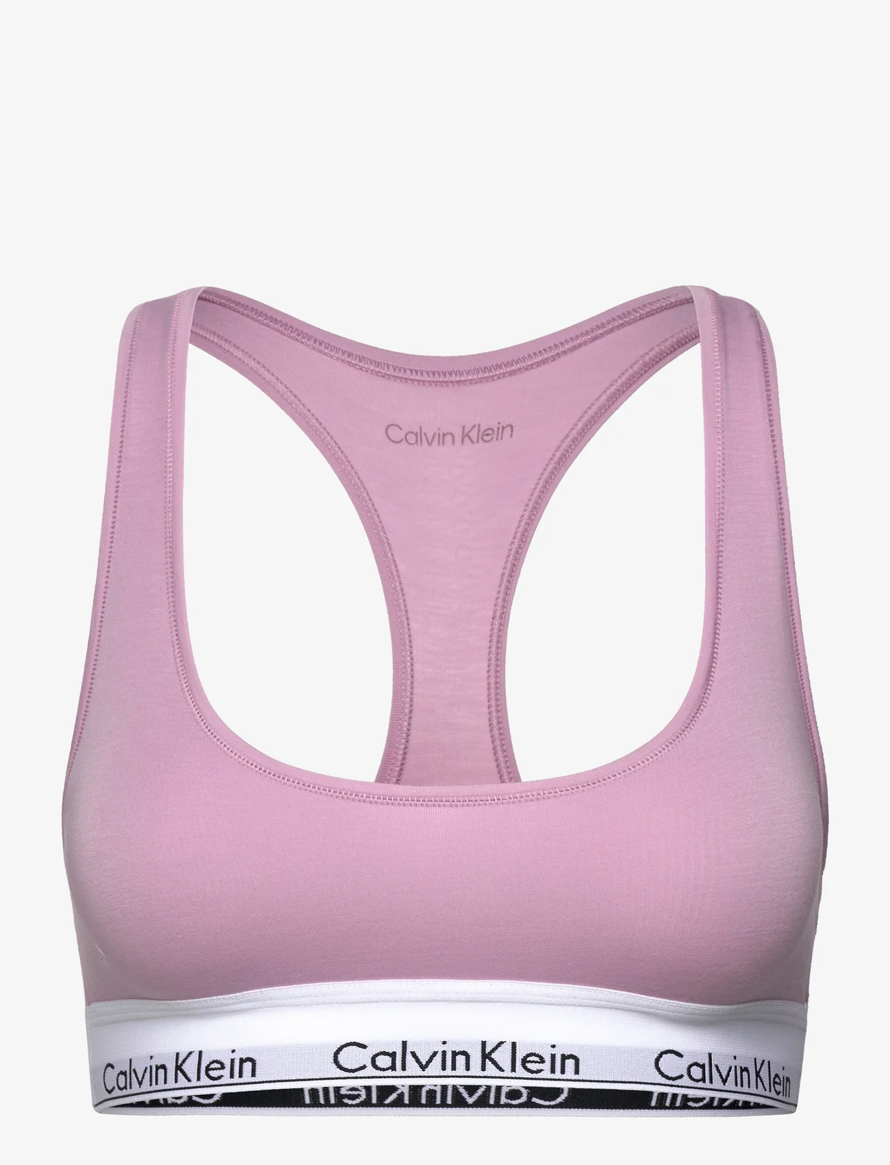 Calvin Klein - UNLINED BRALETTE - liemenėlės, dėvimos po berankoviais marškinėliais - mauve mist - 0