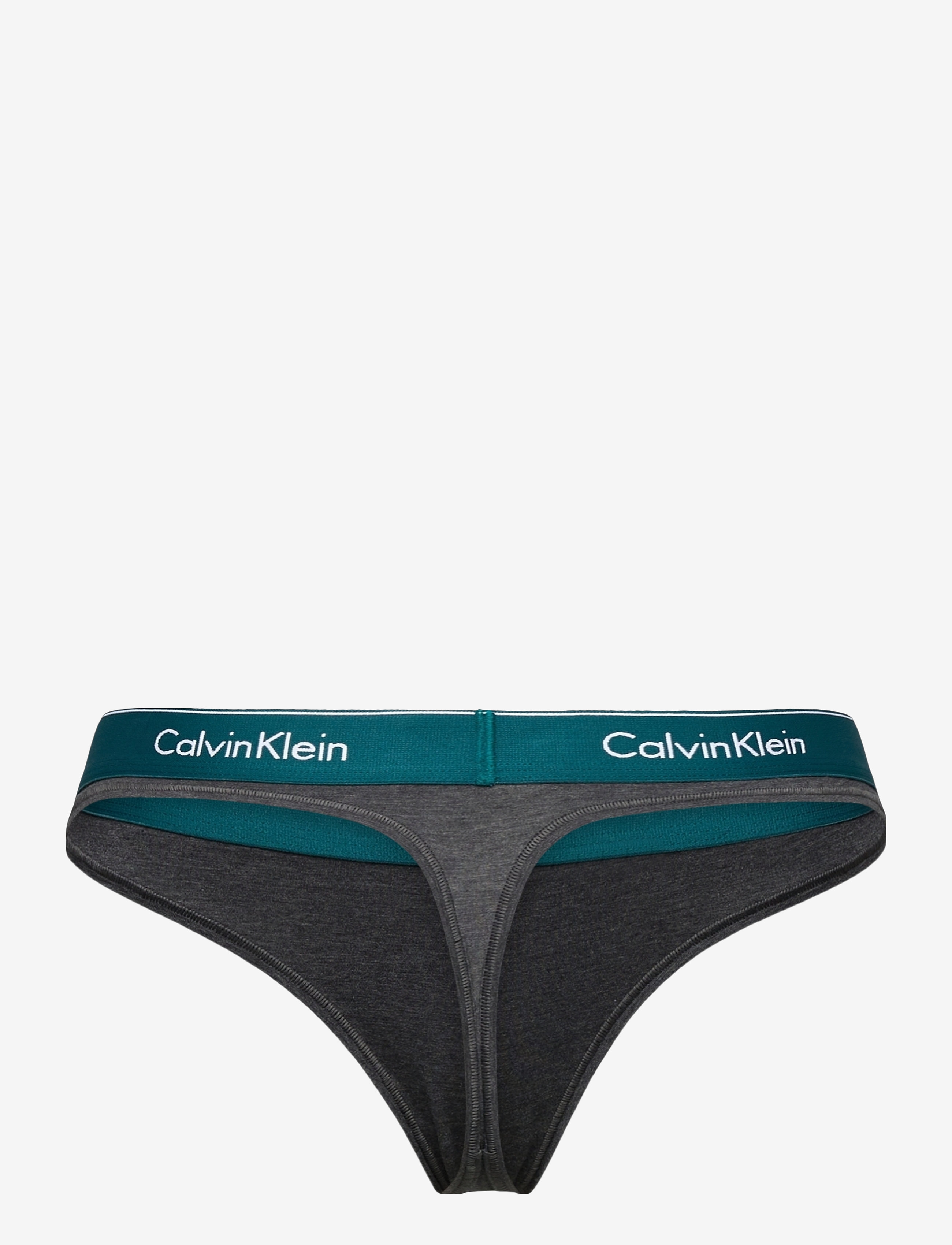 Calvin Klein - THONG - lägsta priserna - charcoal heather_topaz gemstone wb - 1