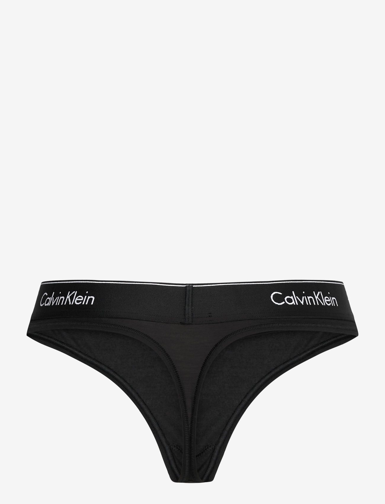 Calvin Klein - THONG - black w black wb - 1