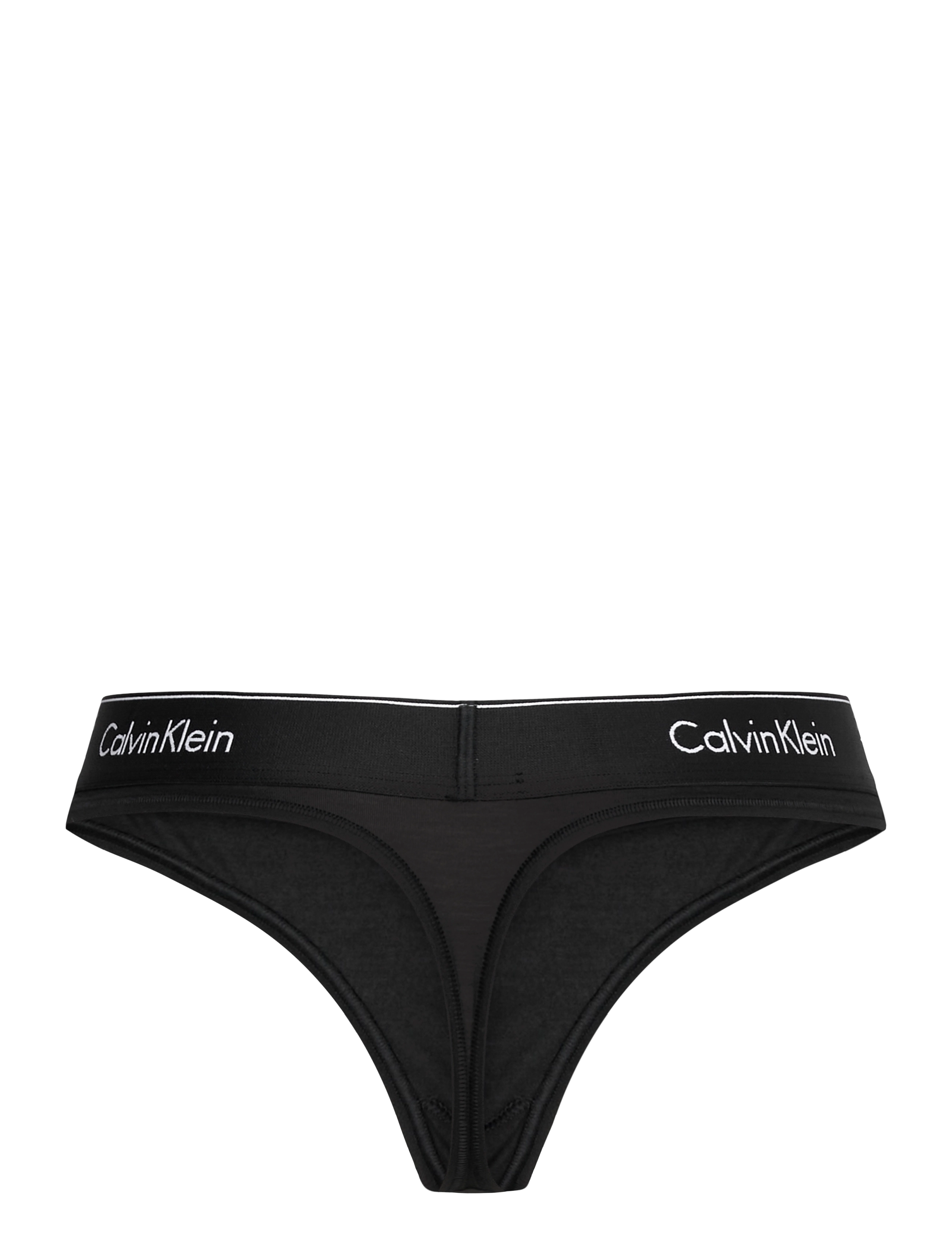Calvin Klein - THONG - lägsta priserna - black w black wb - 1