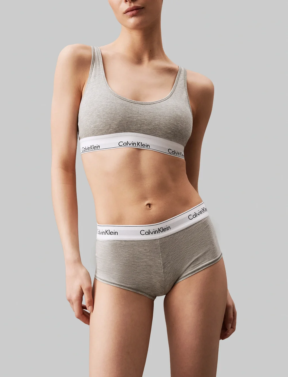 Calvin Klein - BOYSHORT - hipsterid ja bokserid - h111 grey heather - 0