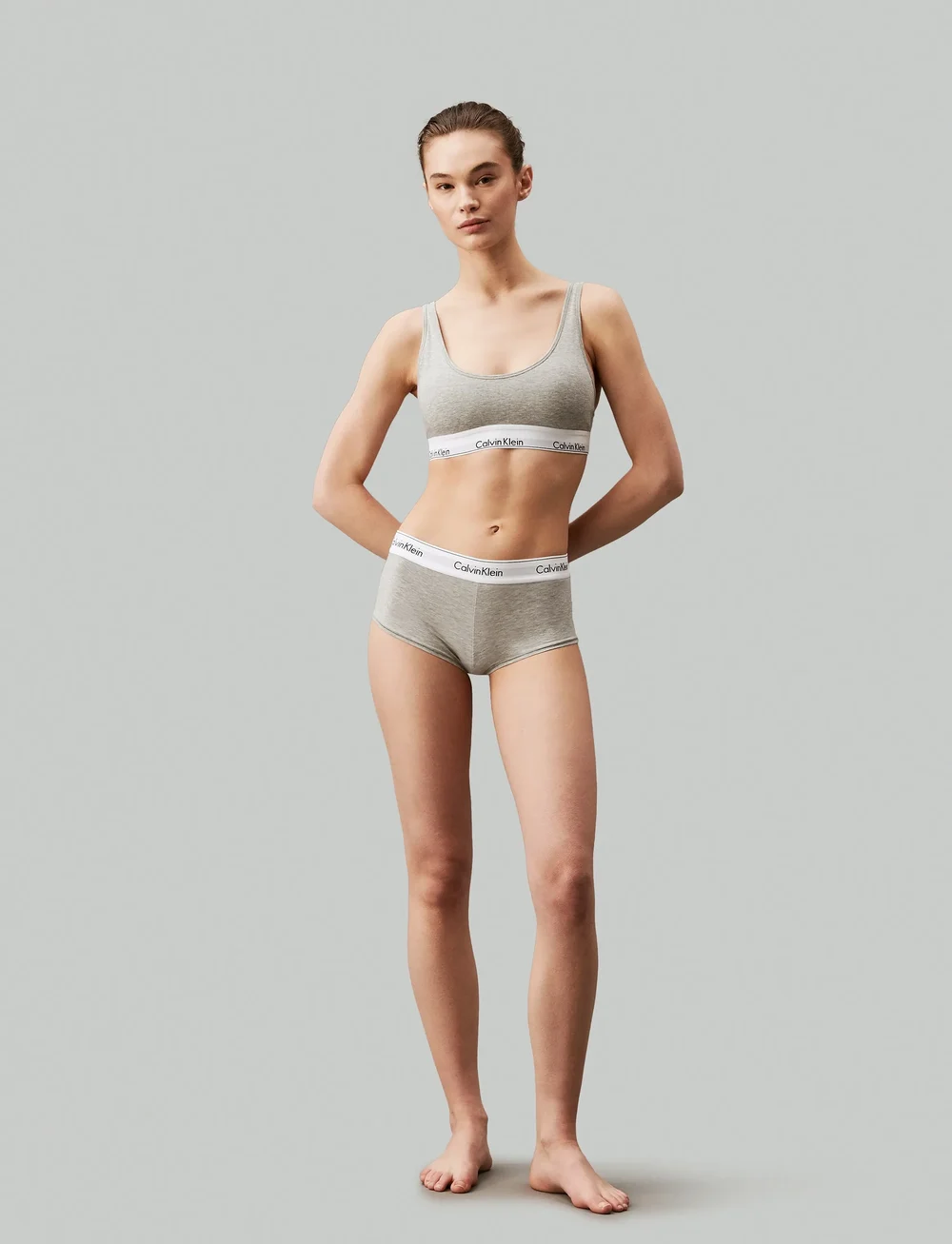 Calvin Klein - BOYSHORT - hipsterid ja bokserid - h111 grey heather - 5