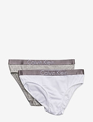 Calvin Klein - 2 PACK BIKINI - 1 grey heather / 1 white - 0