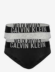 Calvin Klein - 2 PACK BIKINI - slipjes - 1 grey heather/ 1 black - 0