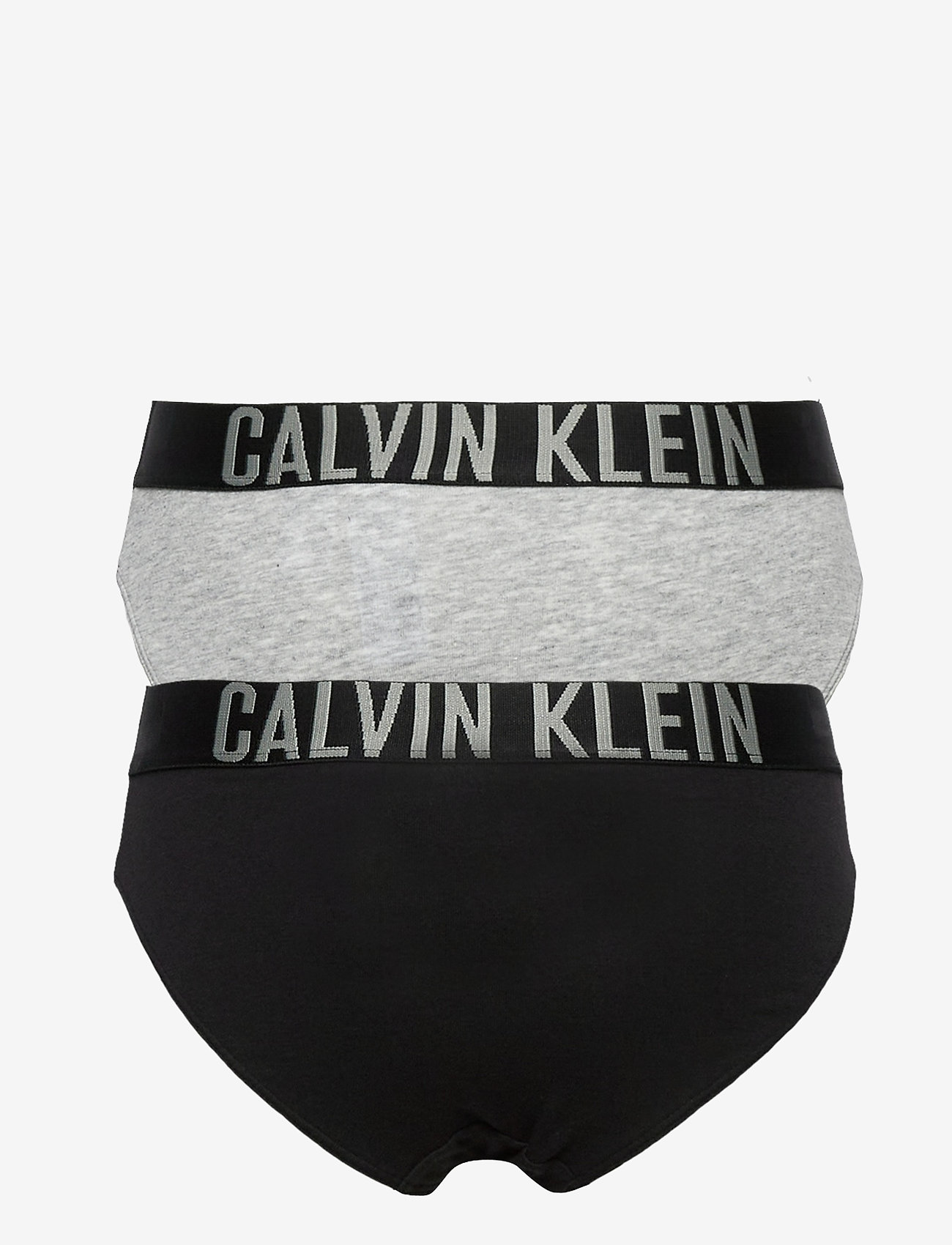Calvin Klein - 2 PACK BIKINI - kelnaitės - 1 grey heather/ 1 black - 1