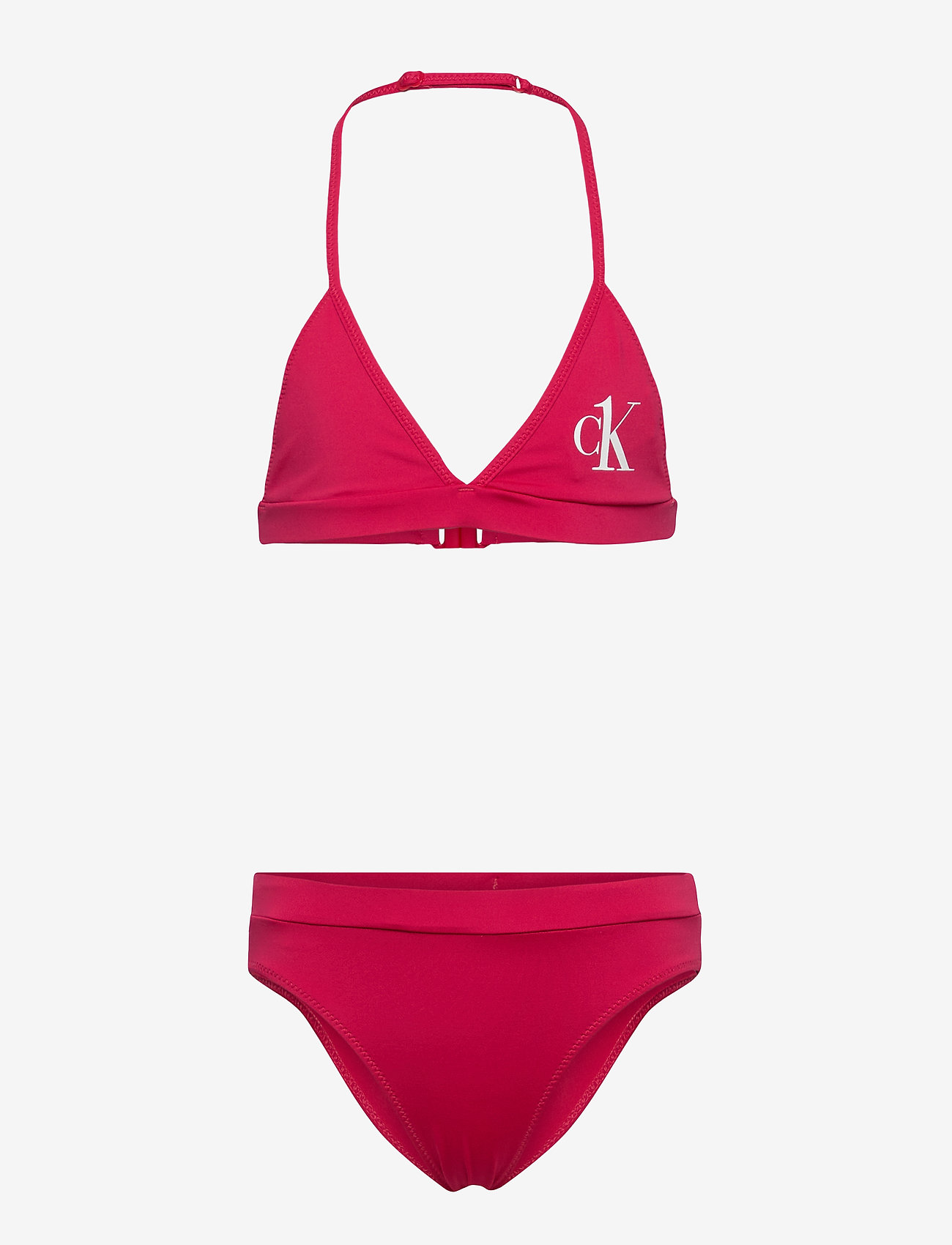 TRIANGLE BIKINI SET - PINK HEART