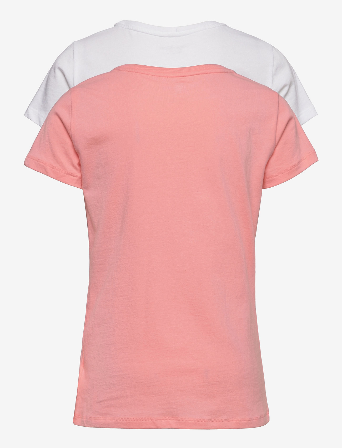Calvin Klein - 2PK TEES - coralshimmy/pvhwhite - 2