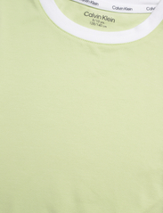 Calvin Klein - KNIT PJ SET (LS+PANT) - sets mit langärmeligem t-shirt - dustylime/w/navyiris - 2