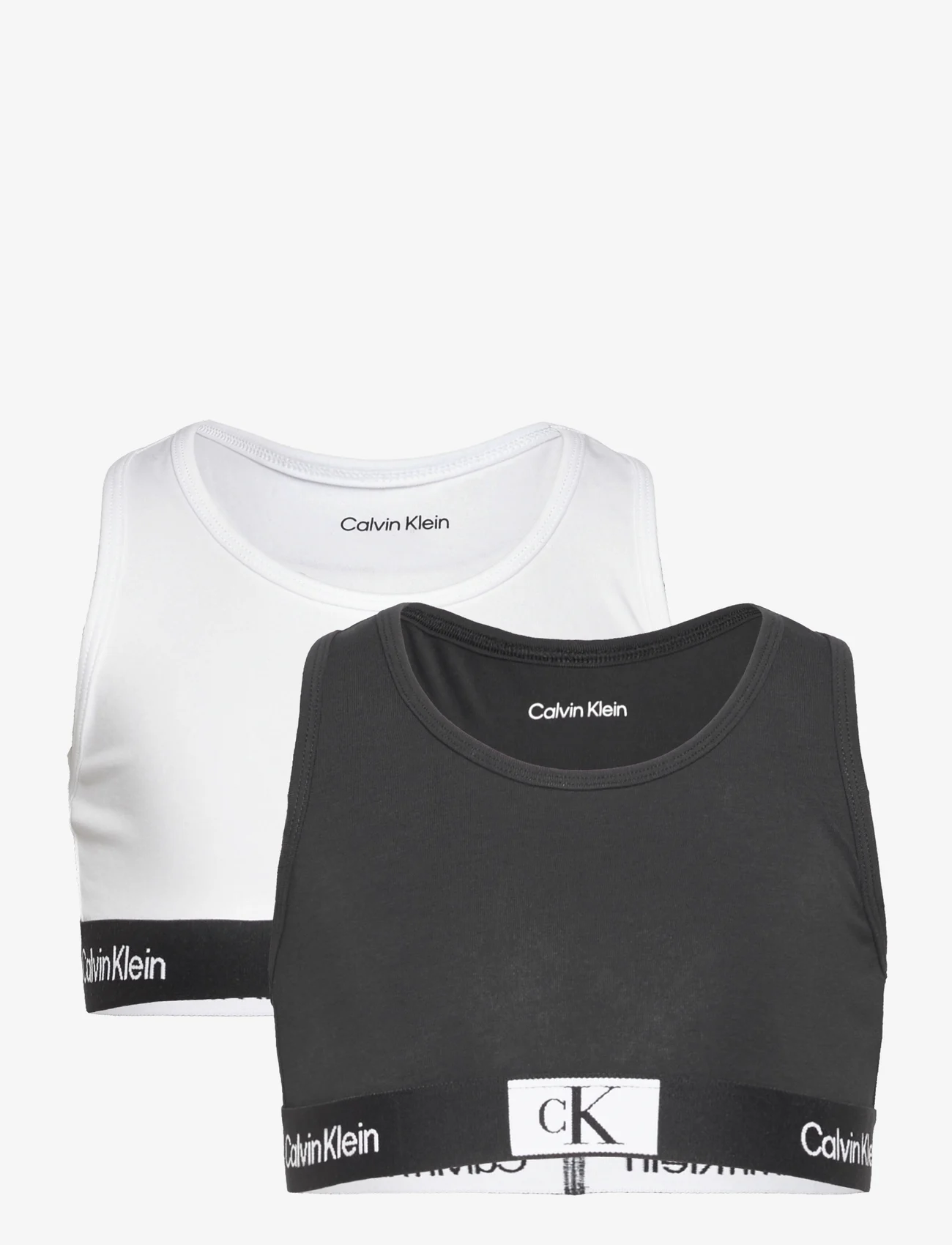 Calvin Klein - 2PK BRALETTE - mažiausios kainos - pvhwhite/pvhblack - 0