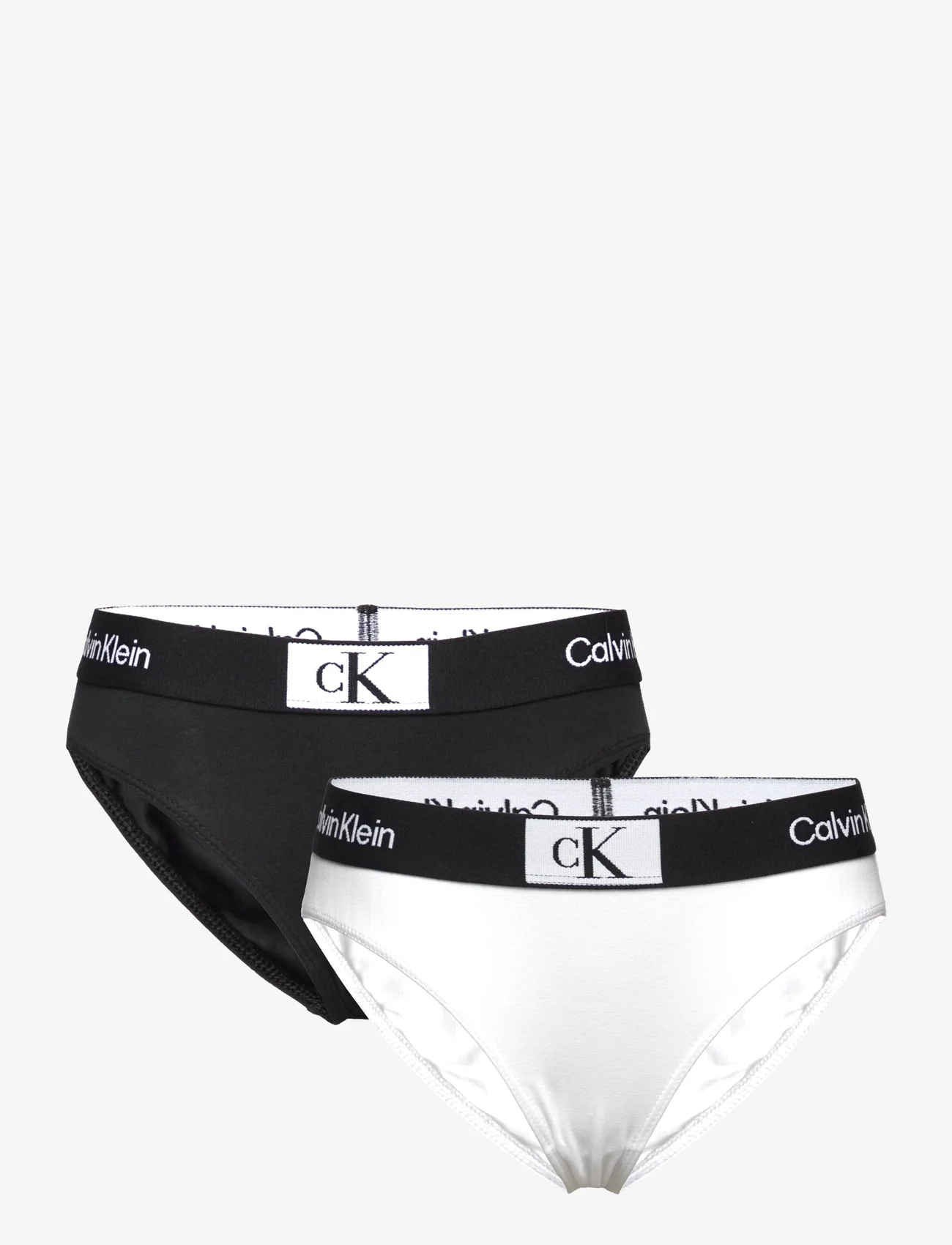 Calvin Klein - 2PK BIKINI - slips - pvhwhite/pvhblack - 0