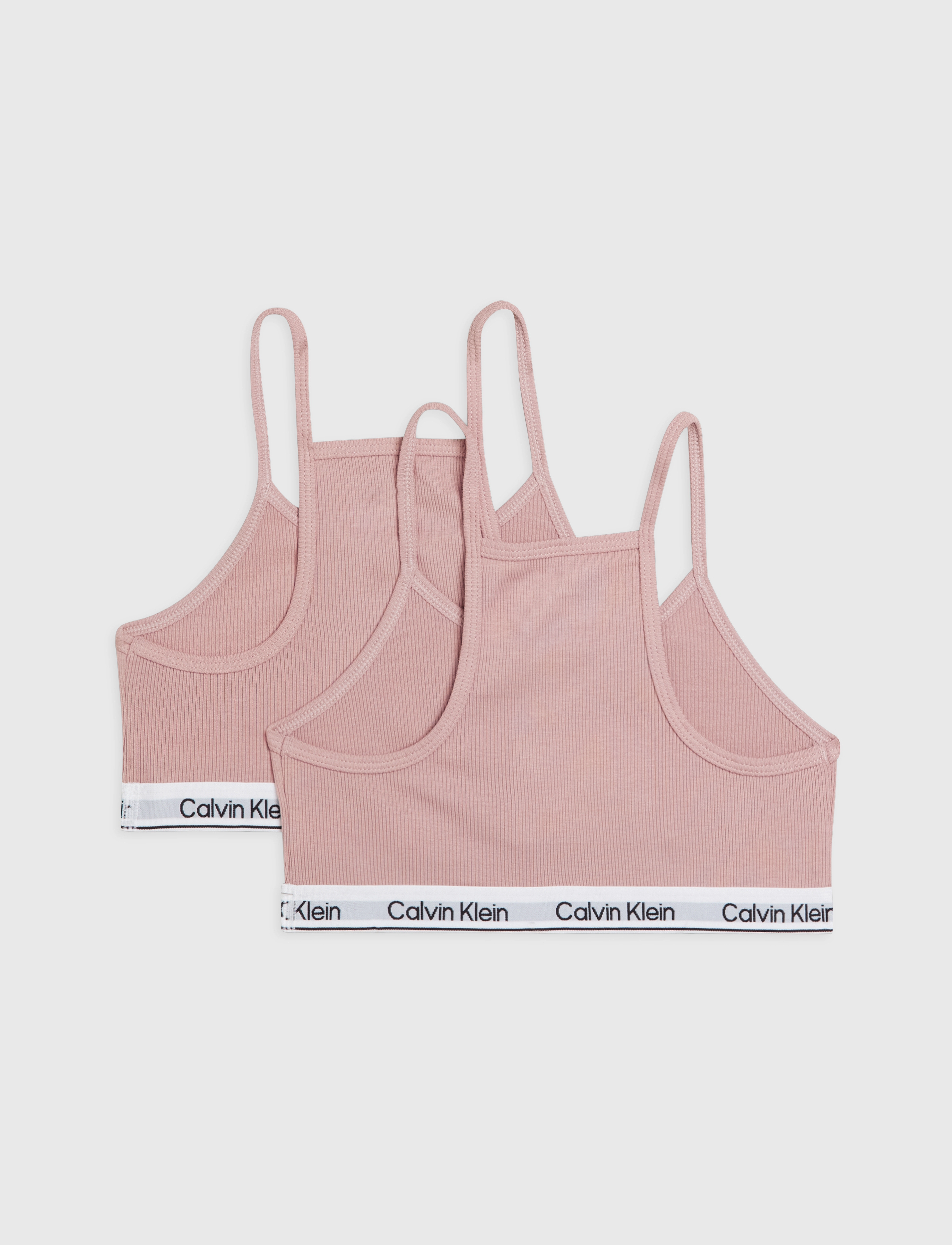 Calvin Klein - 2PK RACERBACK BRALETTE - velvetpink/velvetpink - 1