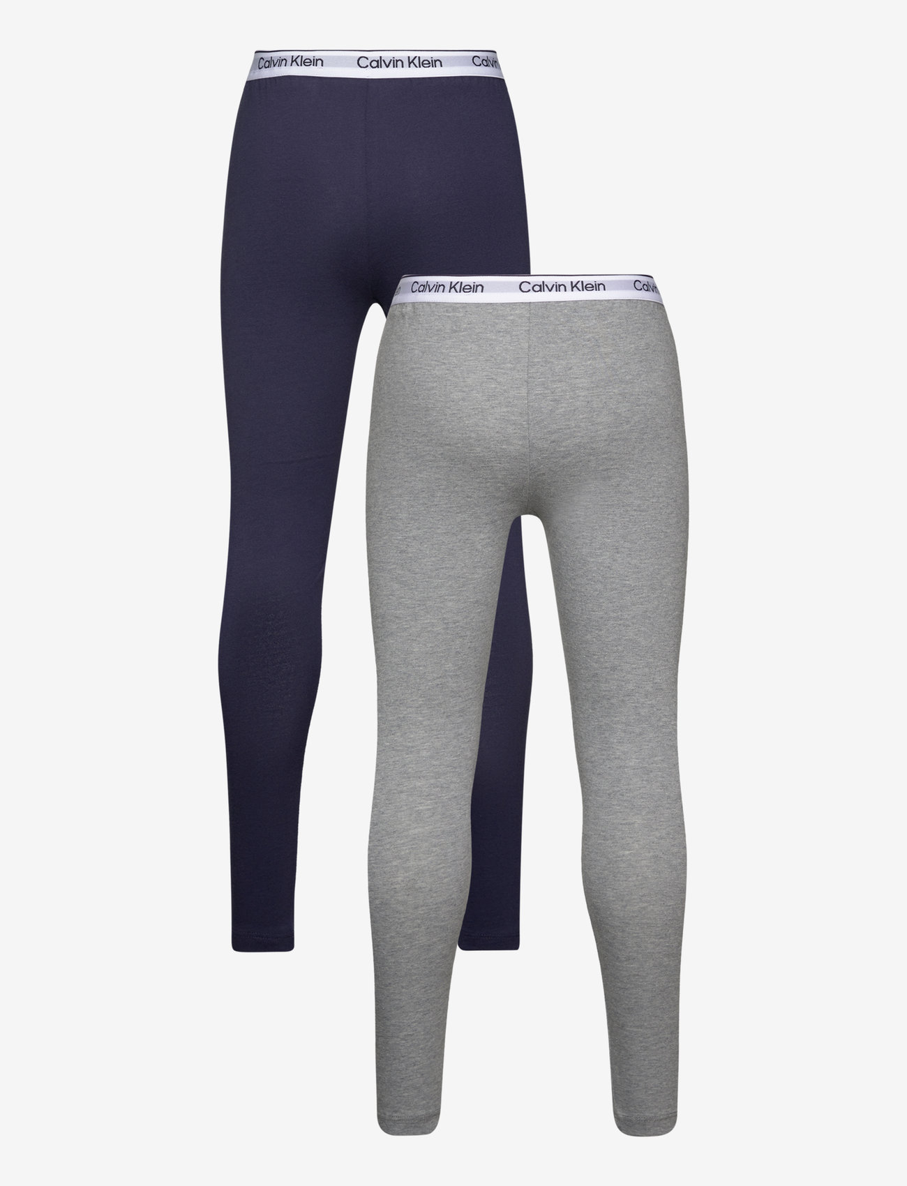 Calvin Klein - 2PK LEGGING - greyheather/peacoat - 1