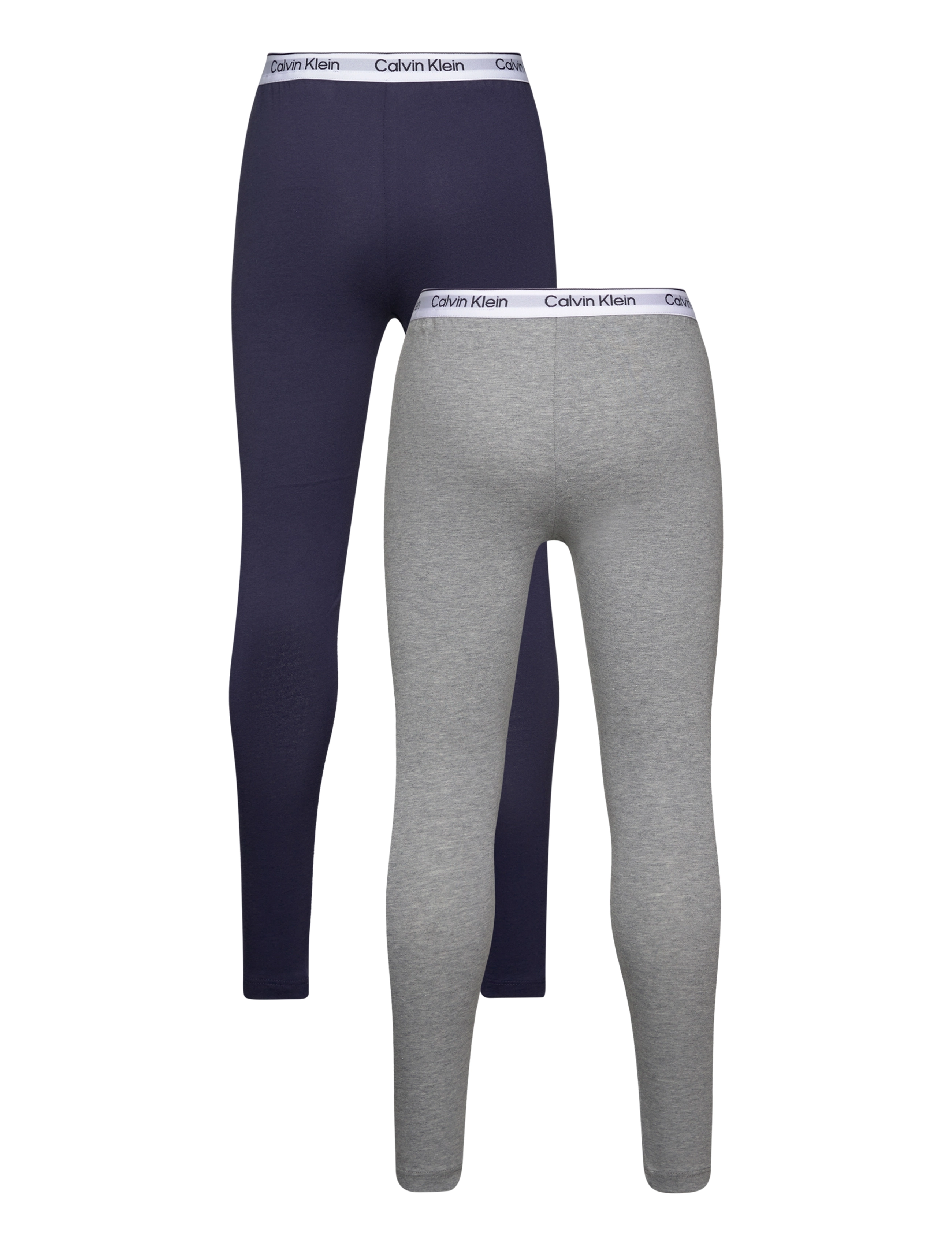 Calvin Klein - 2PK LEGGING - greyheather/peacoat - 1