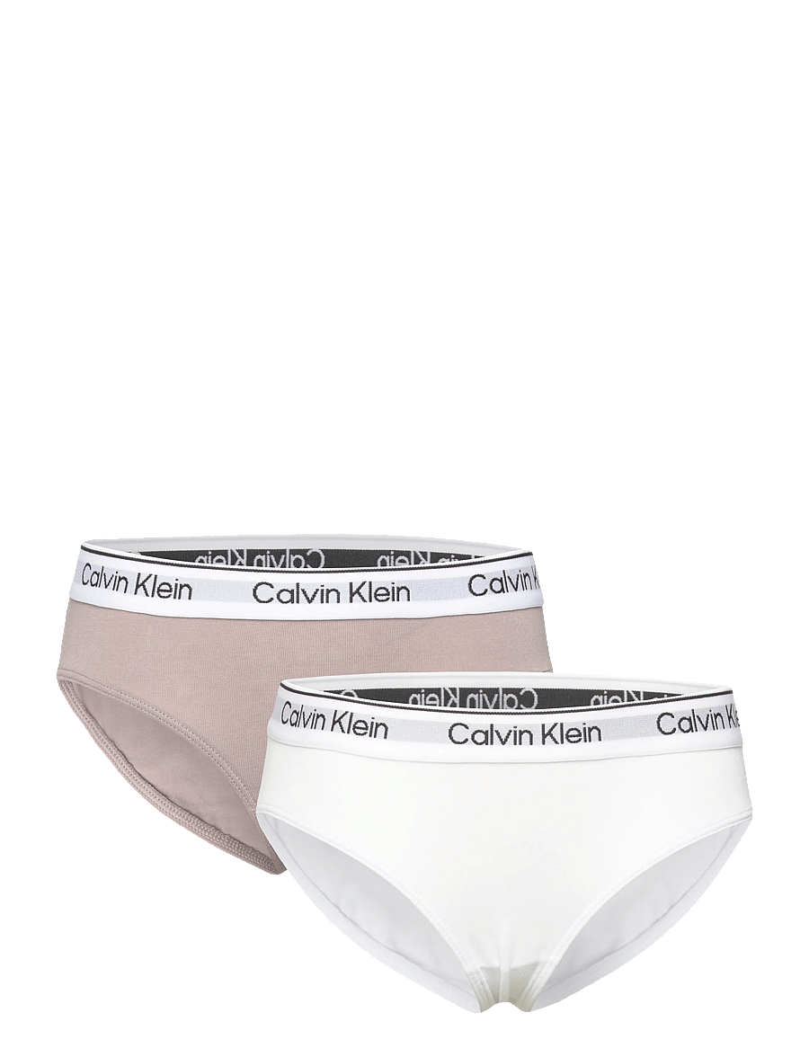 Calvin Klein - 2PK BIKINI - trusser - brightwhite dustedfox - 0