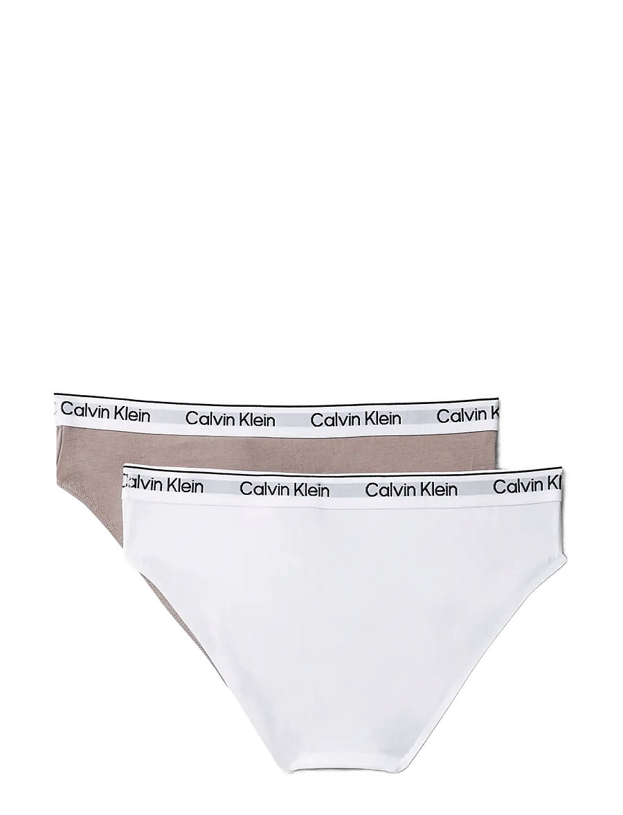Calvin Klein - 2PK BIKINI - trusser - brightwhite dustedfox - 1