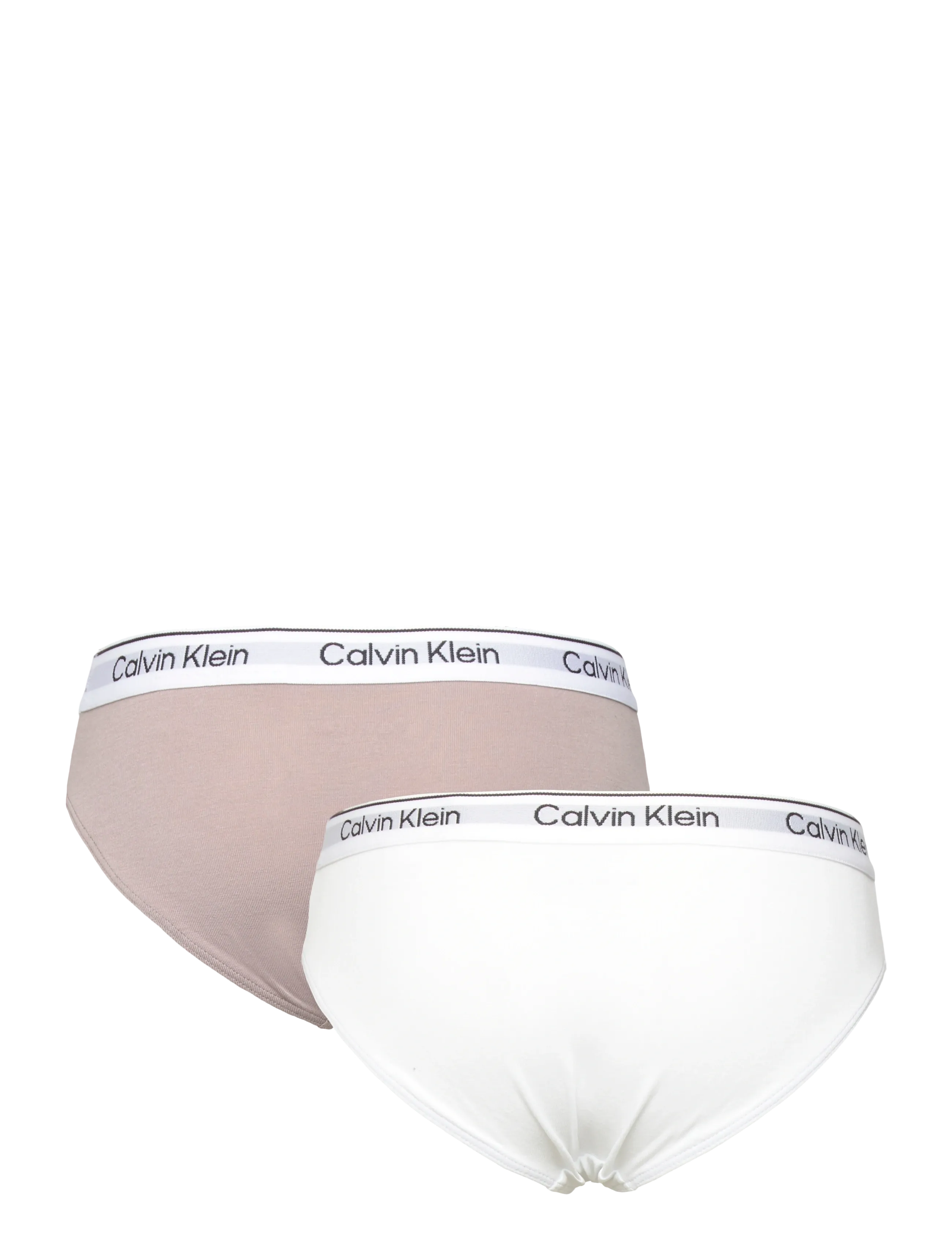 Calvin Klein - 2PK BIKINI - bottoms - brightwhite dustedfox - 2