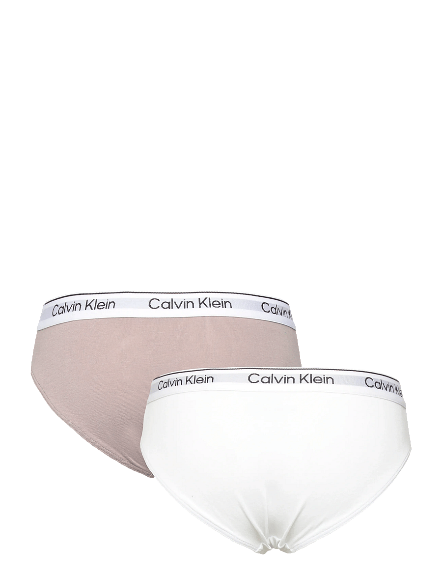 Calvin Klein - 2PK BIKINI - trusser - brightwhite dustedfox - 2