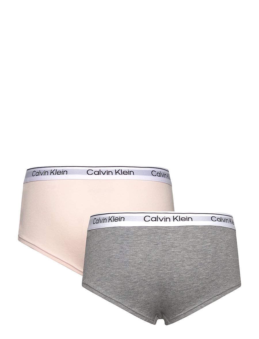 Calvin Klein - 2PK SHORTY - trusser - silverpeony greyheather - 1