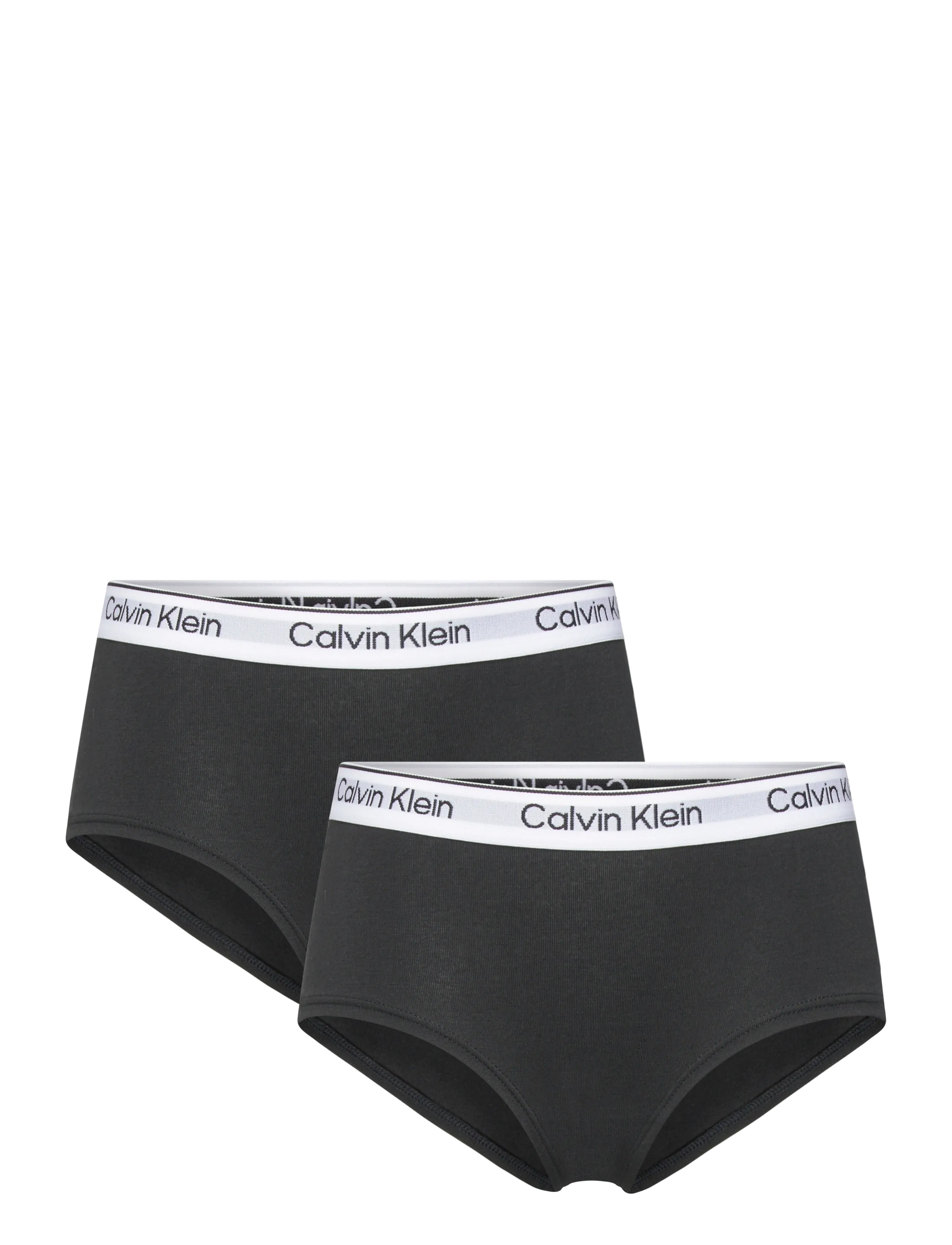 Calvin Klein 2Pk Shorty, 128-140, Black, Undertøj > Trusser, Børn