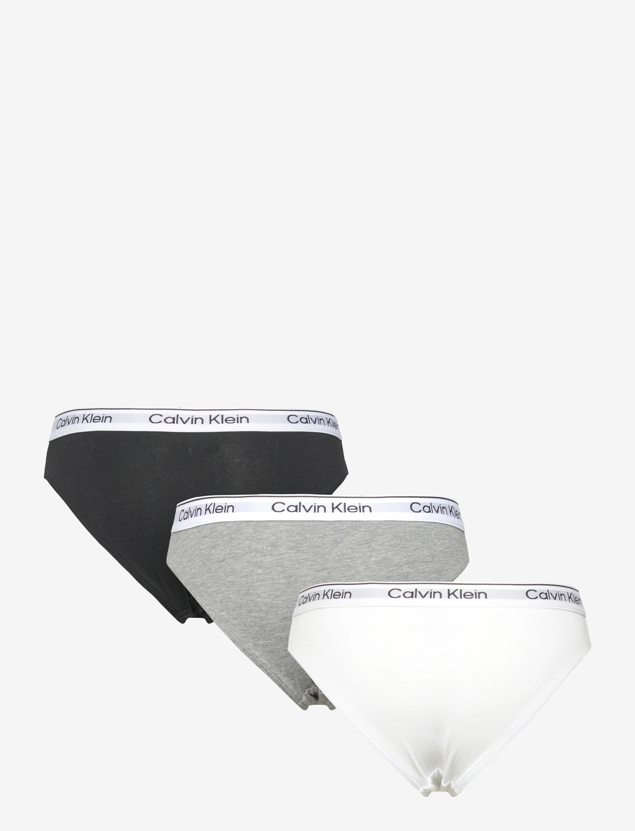 Calvin Klein - 3PK BIKINI - aluspüksid - black greyhtr brightwhite - 1