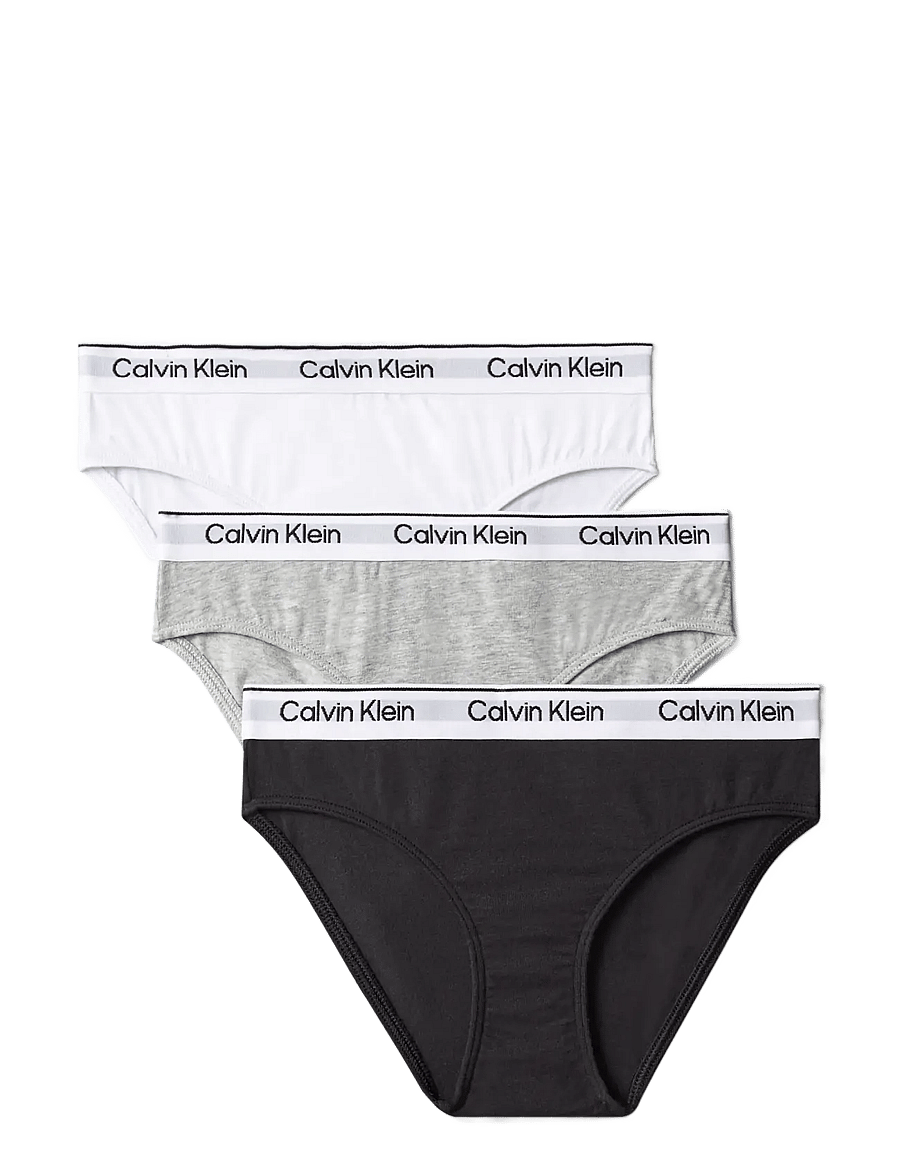 Calvin Klein - 3PK BIKINI - nærbuxur - blk gryhtr white - 0