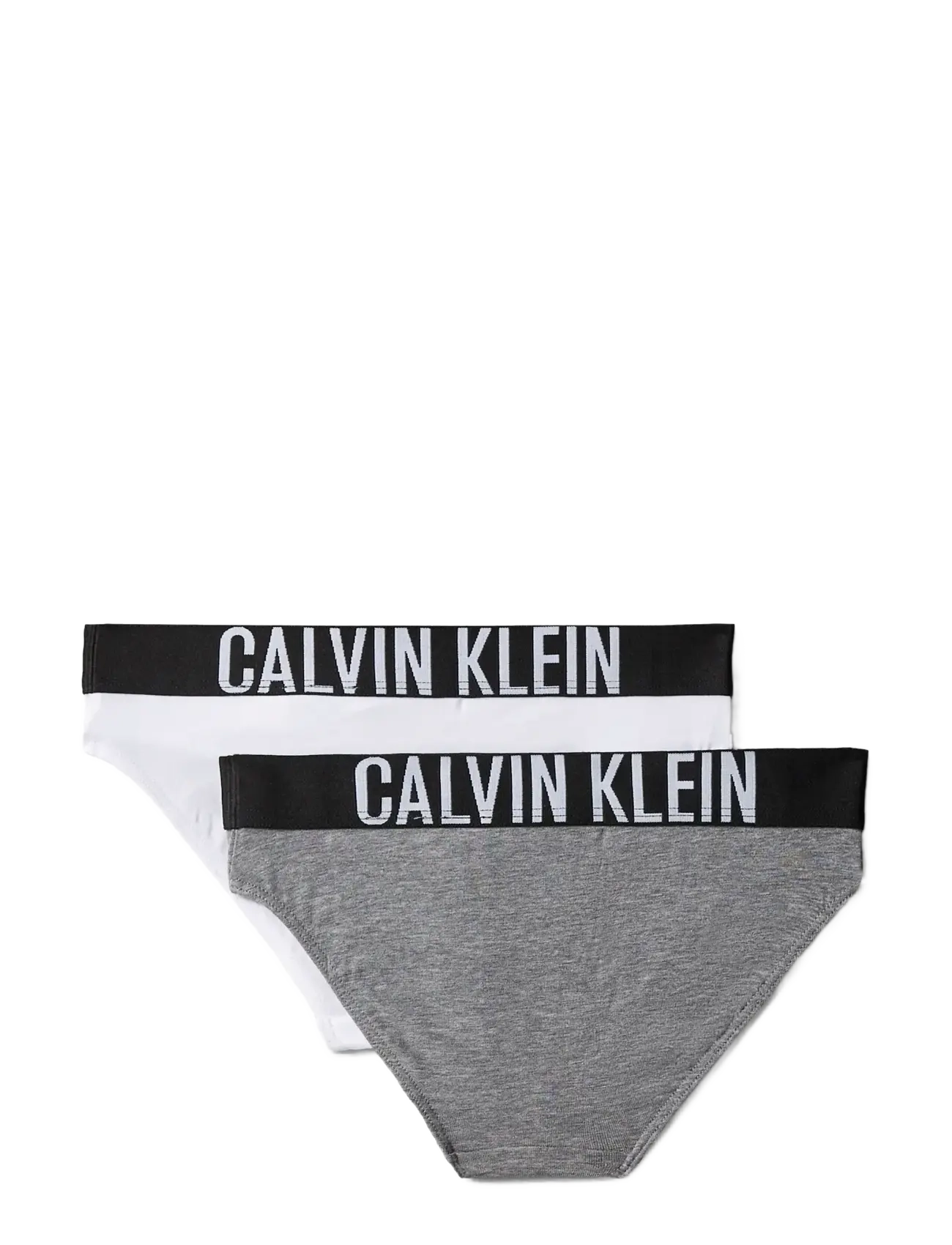 Calvin Klein - 2PK BIKINI - nærbuxur - greyhtr brightwhite - 1
