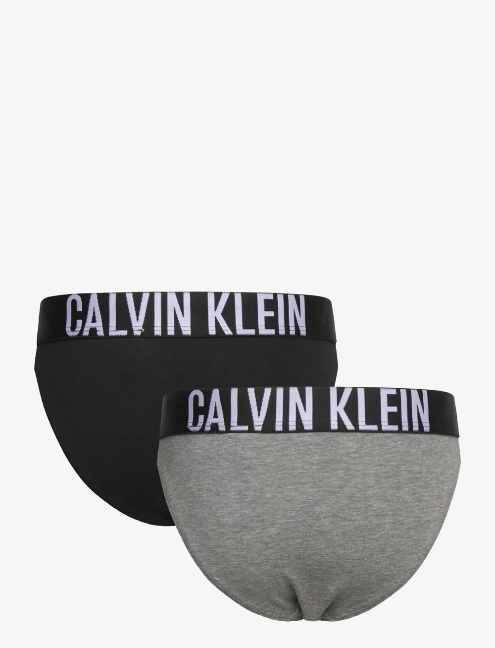 Calvin Klein - 2PK BIKINI - slips - pvhblack/greyheather - 2