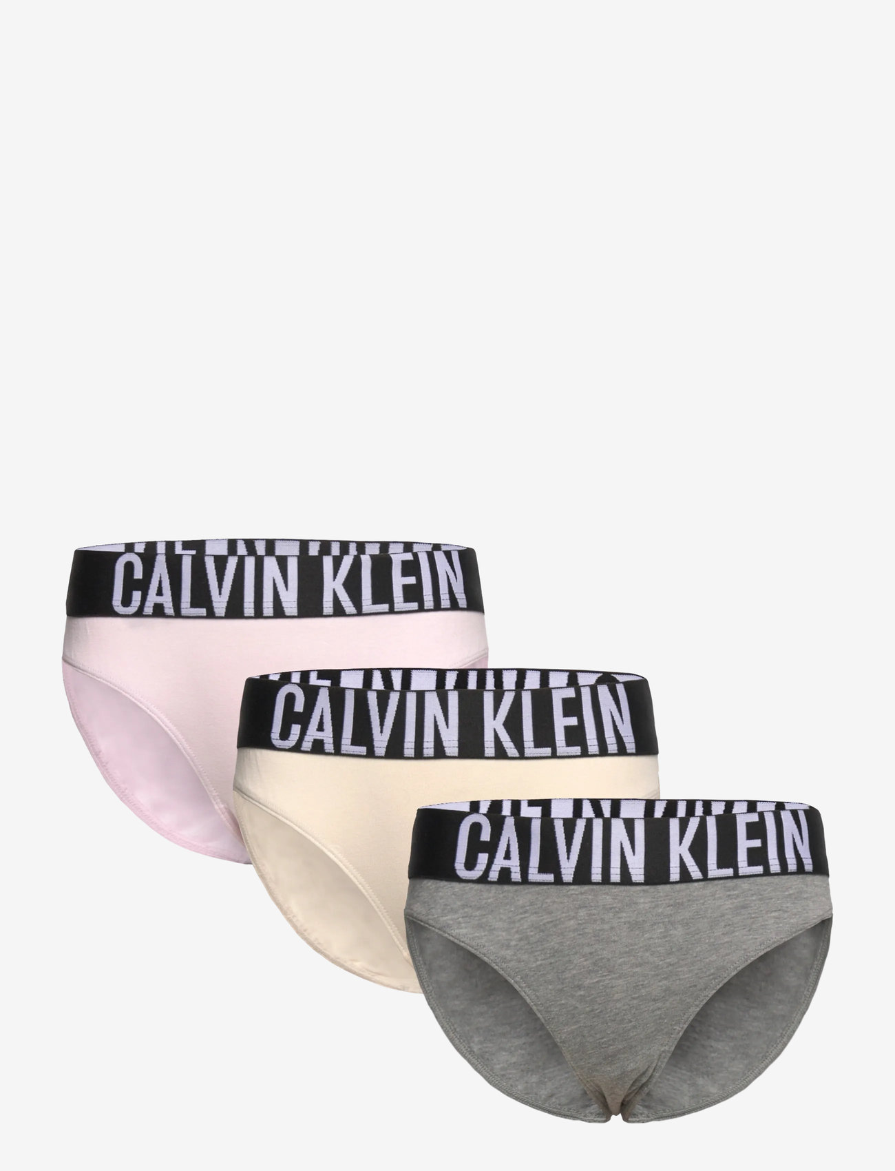 Calvin Klein - 3PK BIKINI - underpants - lightlilac/whitecapgray/greyheather - 0