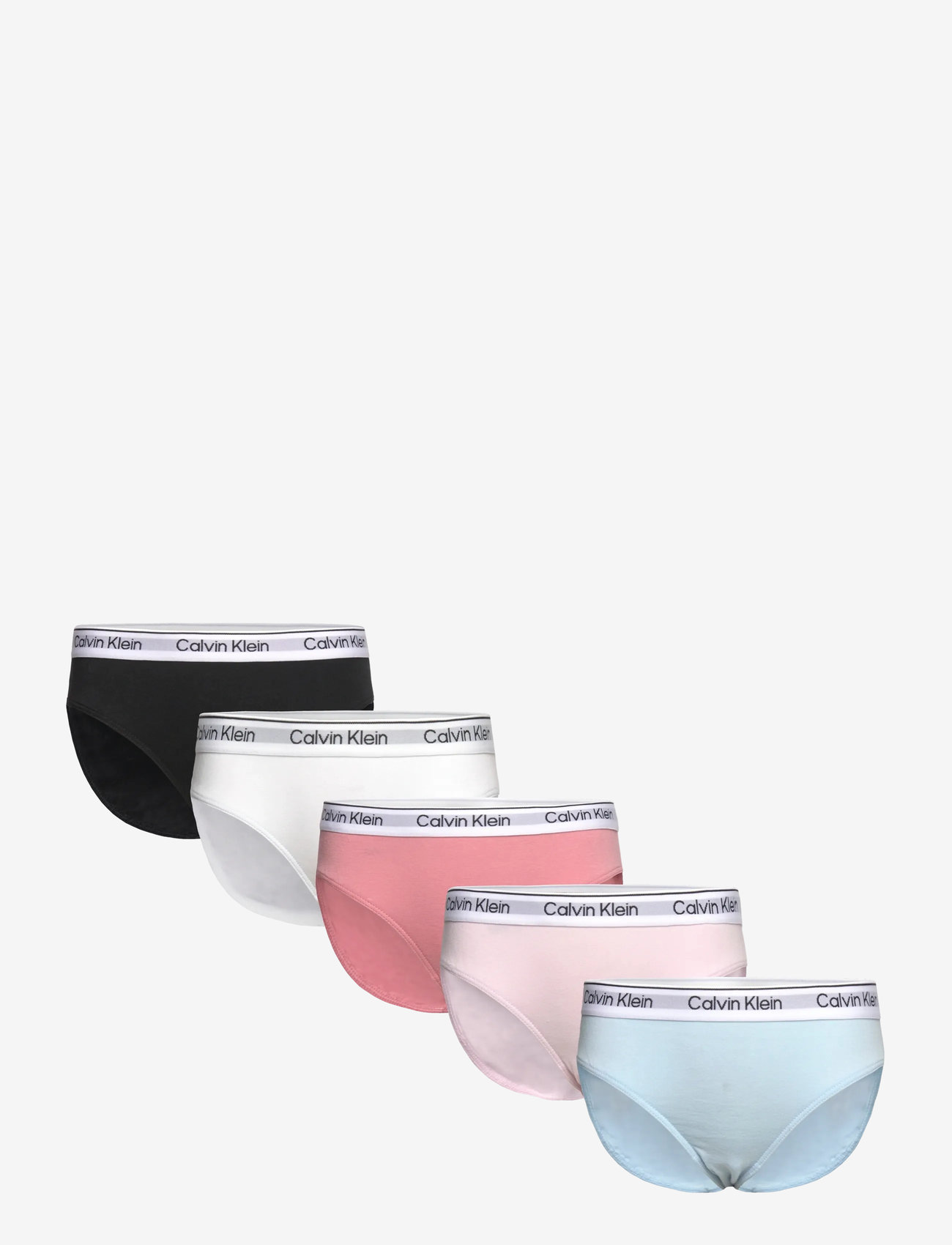 Calvin Klein - 5PK BIKINI - lghtllc rndnc baprct pvhwht pvhblk - 0