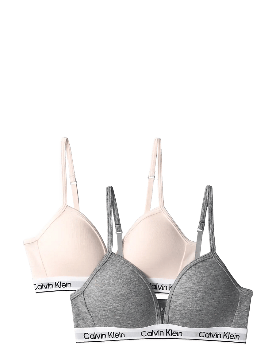 Calvin Klein - 2PK TRIANGLE - alussärgid - silverpeony greyheather - 0