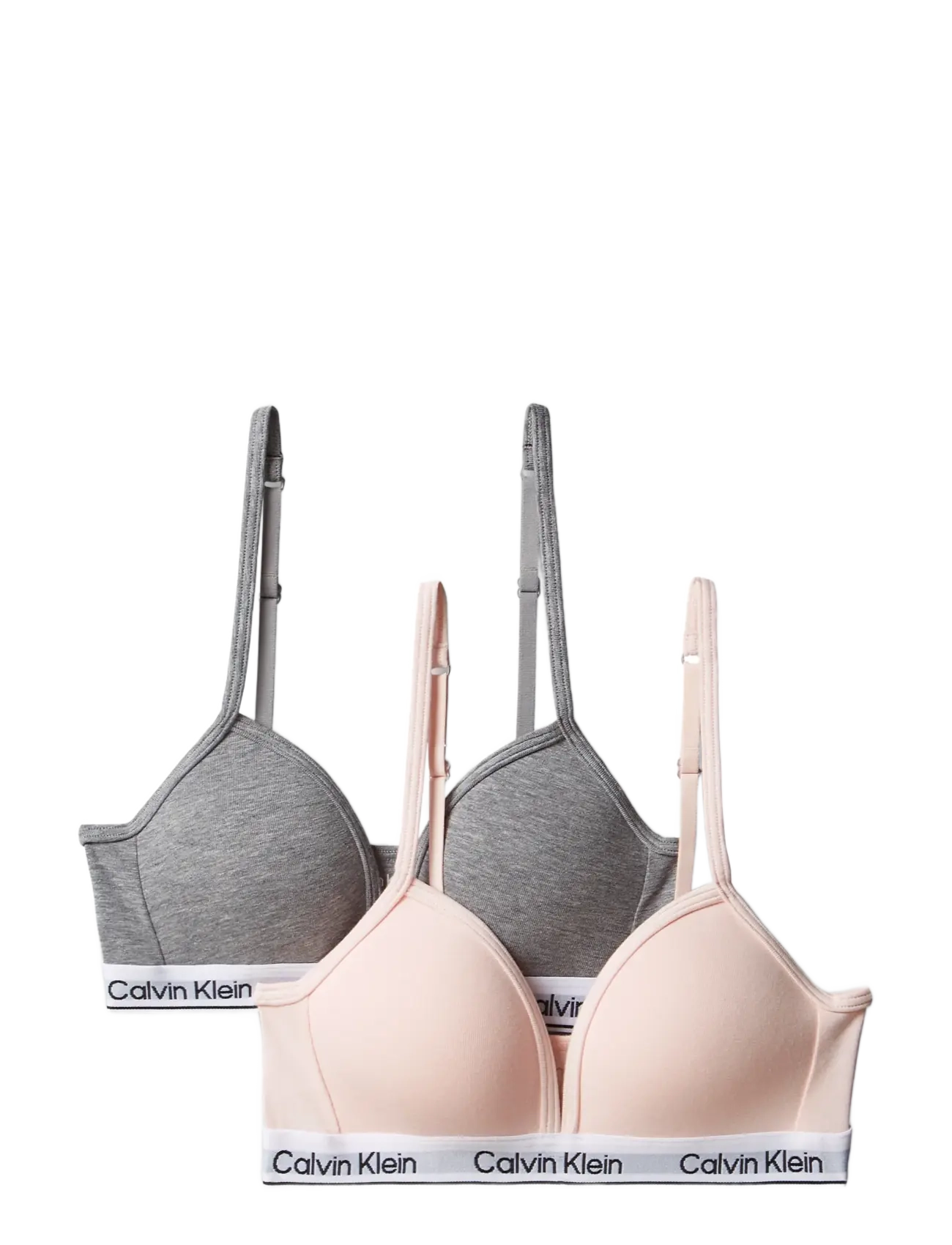 Calvin Klein - 2PK TRIANGLE - sommarfynd - silverpeony greyheather - 1