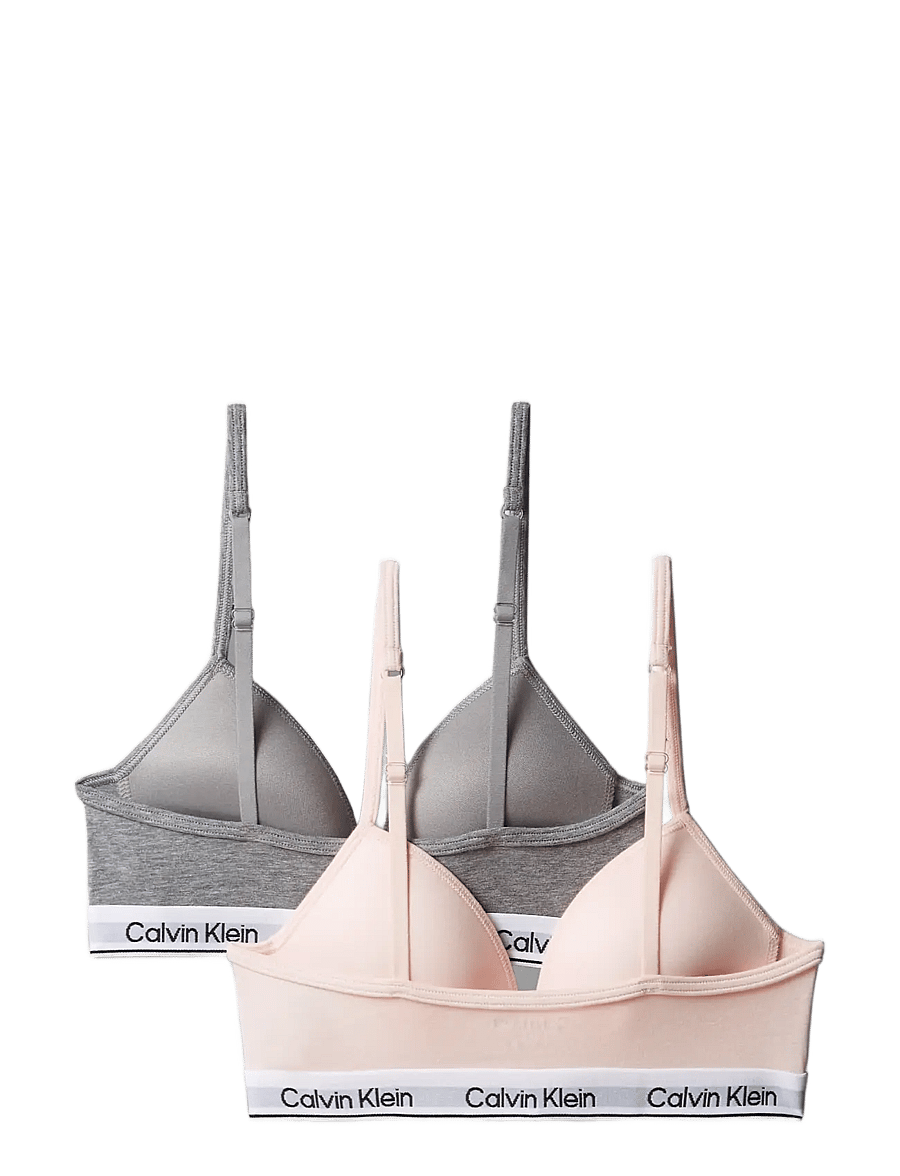 Calvin Klein - 2PK TRIANGLE - alussärgid - silverpeony greyheather - 2