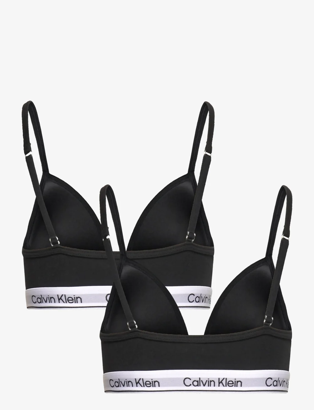 Calvin Klein - 2PK TRIANGLE - oberteile - pvhblack classicwhite - 3