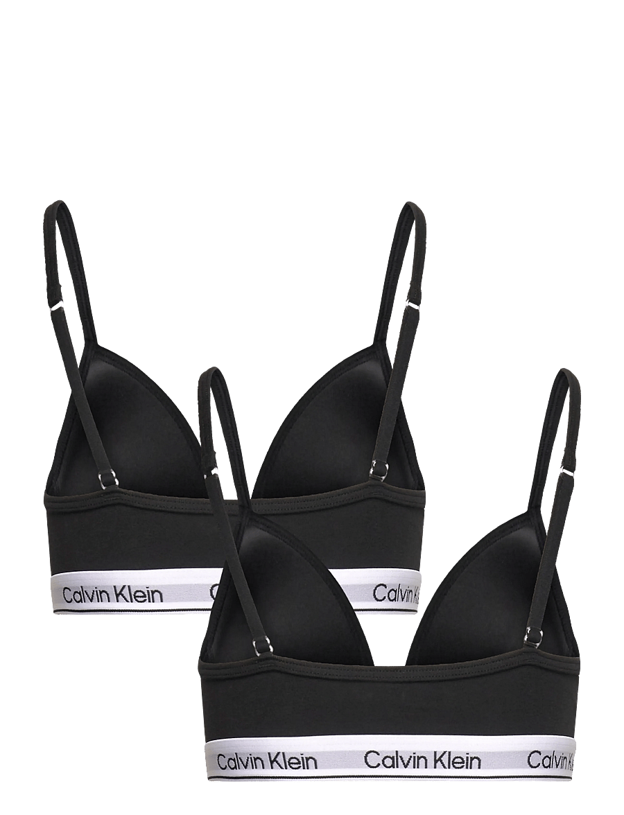 Calvin Klein - 2PK TRIANGLE - oberteile - pvhblack classicwhite - 3