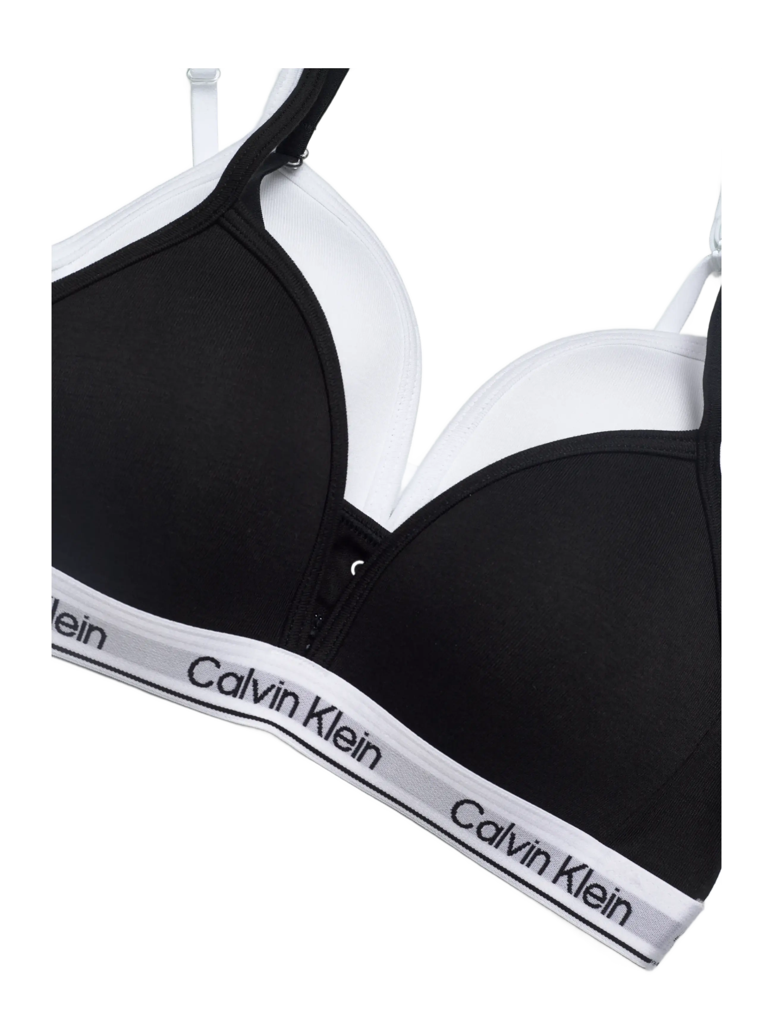 Calvin Klein - 2PK TRIANGLE - sügisesed riided - pvhblack classicwhite - 2