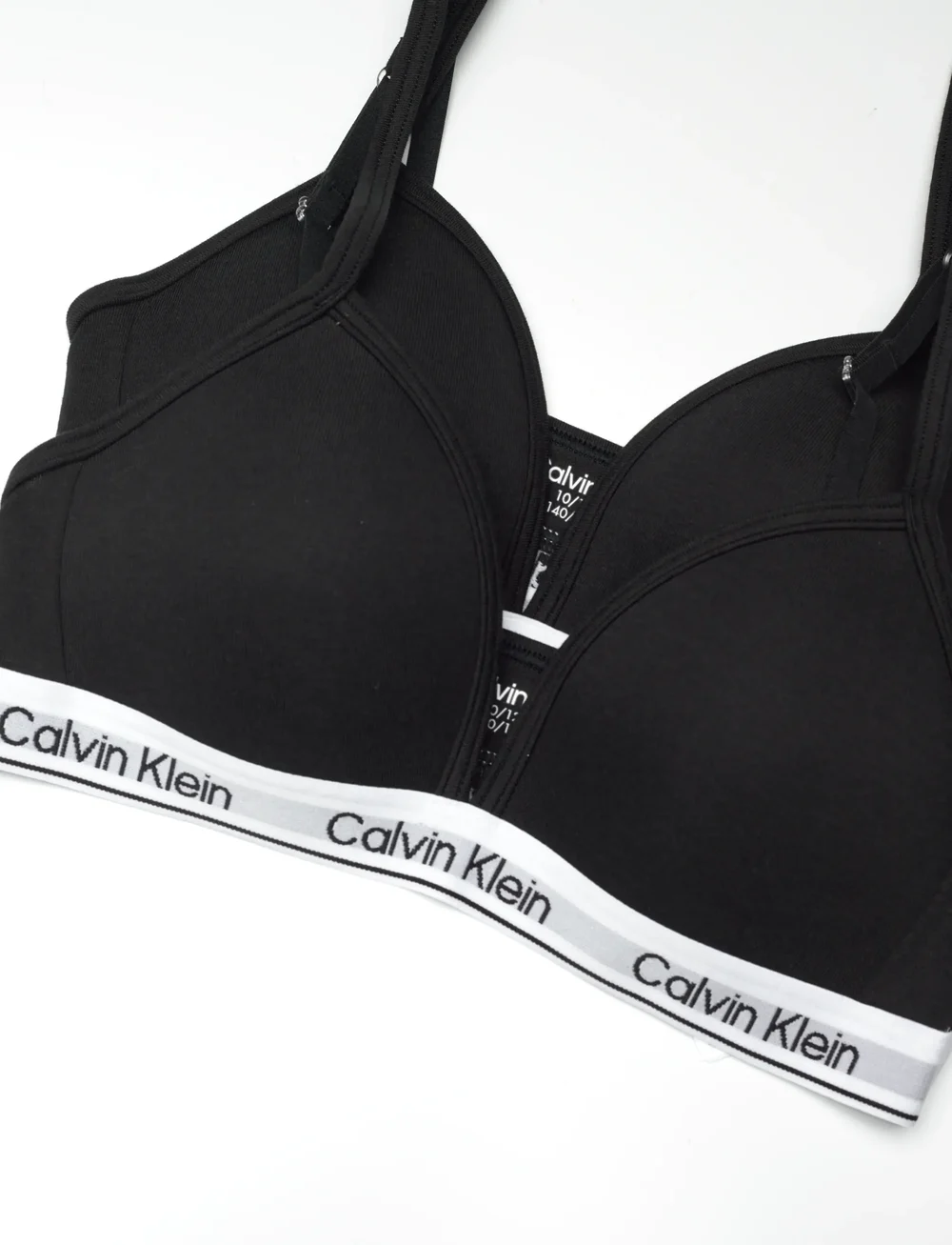 Calvin Klein - 2PK TRIANGLE - oberteile - pvhblack classicwhite - 1