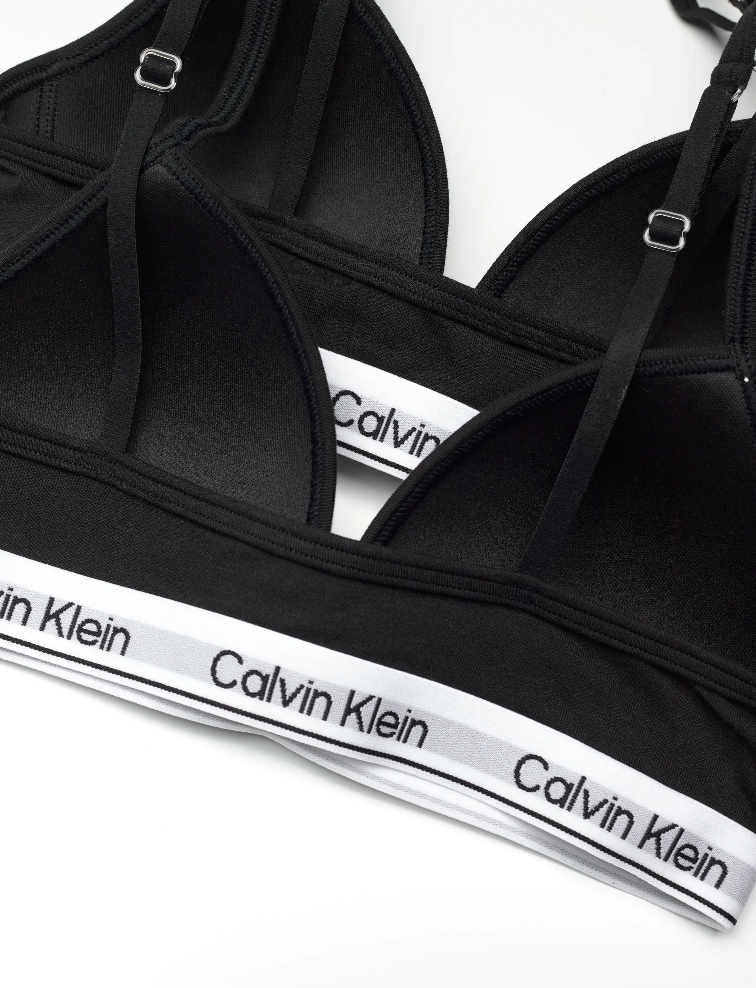 Calvin Klein - 2PK TRIANGLE - gode sommertilbud - pvhblack classicwhite - 2