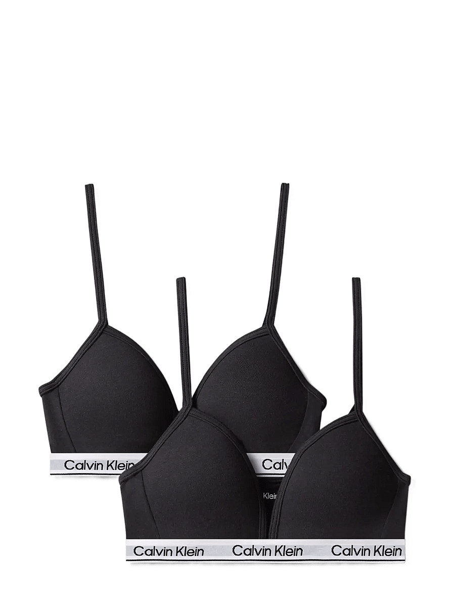 Calvin Klein - 2PK TRIANGLE - oberteile - pvhblack pvhblack - 0
