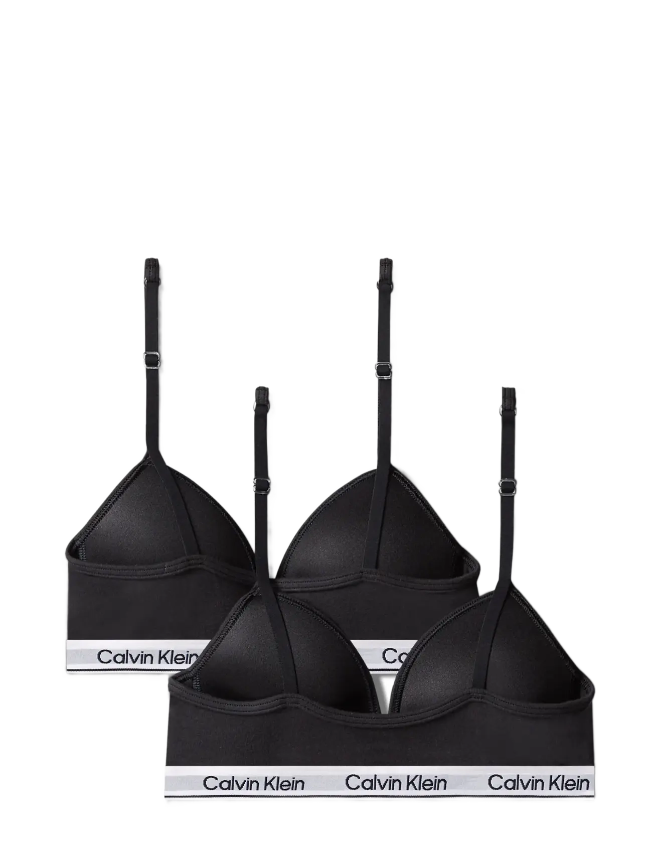 Calvin Klein - 2PK TRIANGLE - oberteile - pvhblack pvhblack - 1