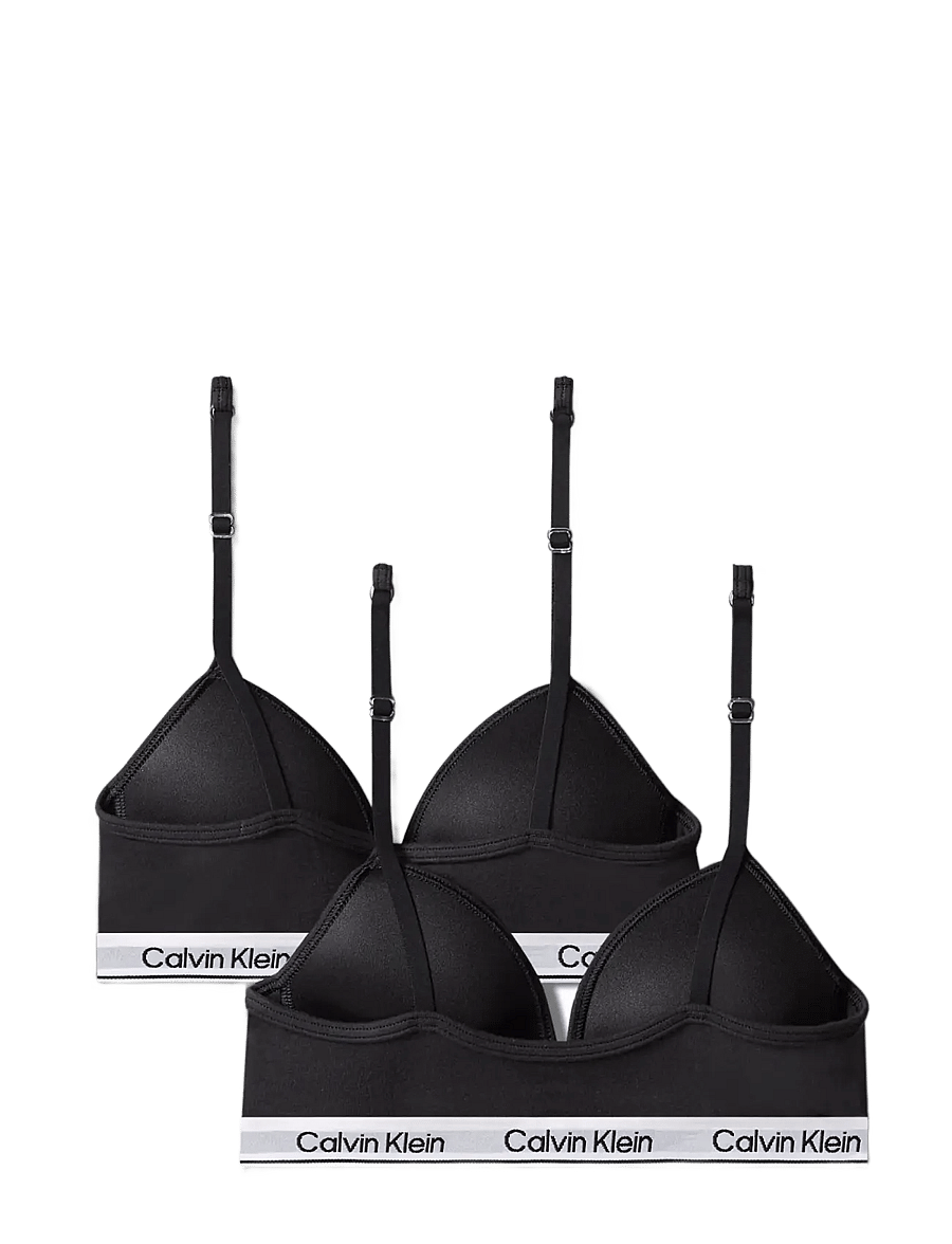Calvin Klein - 2PK TRIANGLE - oberteile - pvhblack pvhblack - 1