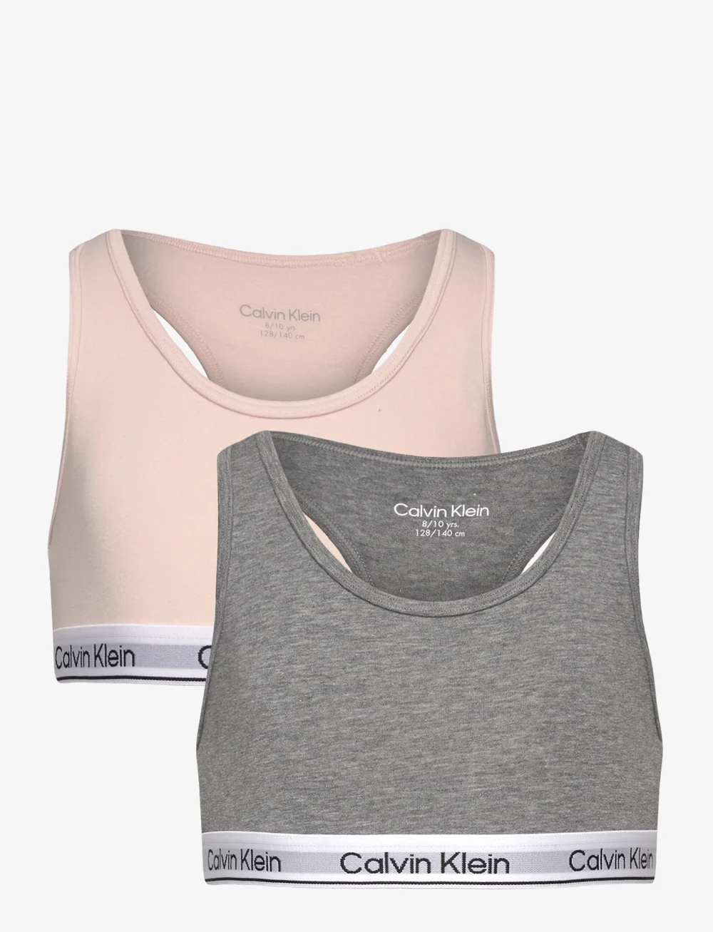 Calvin Klein - 2PK BRALETTE - toppar - silverpeony greyheather - 0