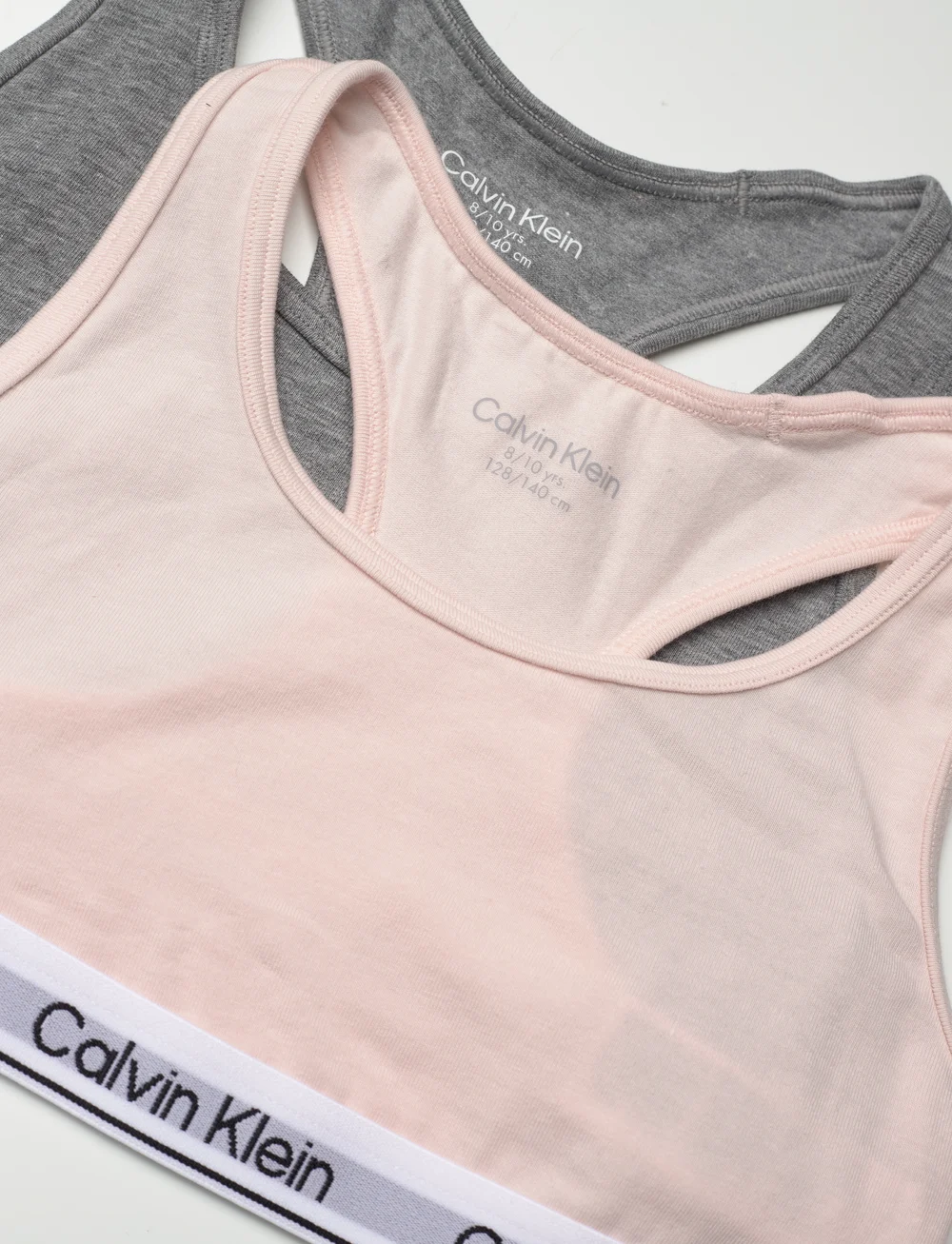 Calvin Klein - 2PK BRALETTE - toppar - silverpeony greyheather - 2