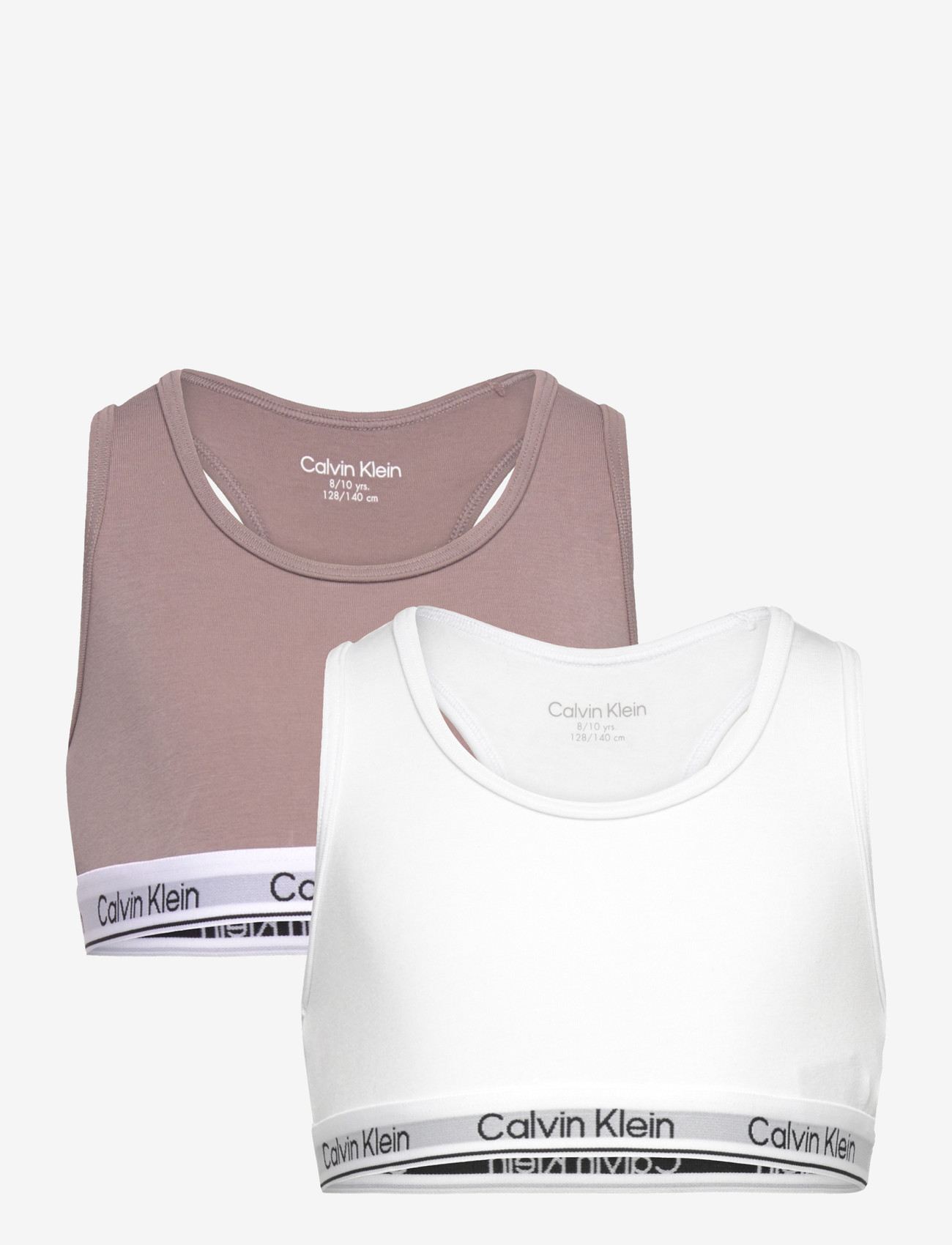 Calvin Klein - 2PK BRALETTE - tops - brightwhite dustedfox - 0