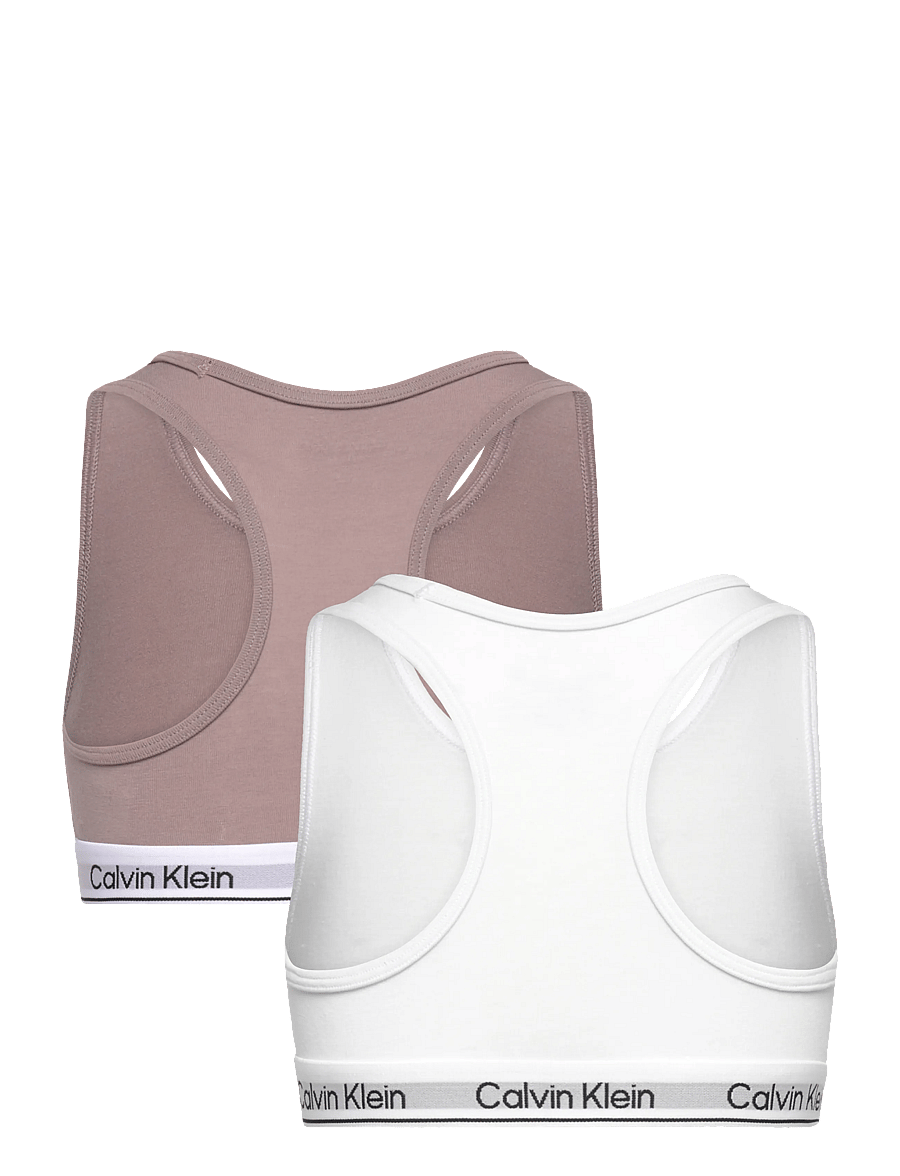 Calvin Klein - 2PK BRALETTE - overdele - brightwhite dustedfox - 2