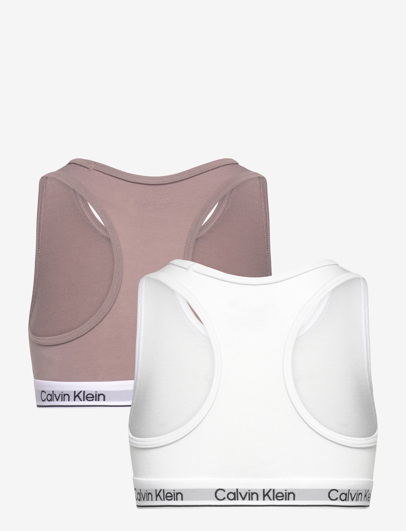 Calvin Klein - 2PK BRALETTE - tops - brightwhite dustedfox - 2