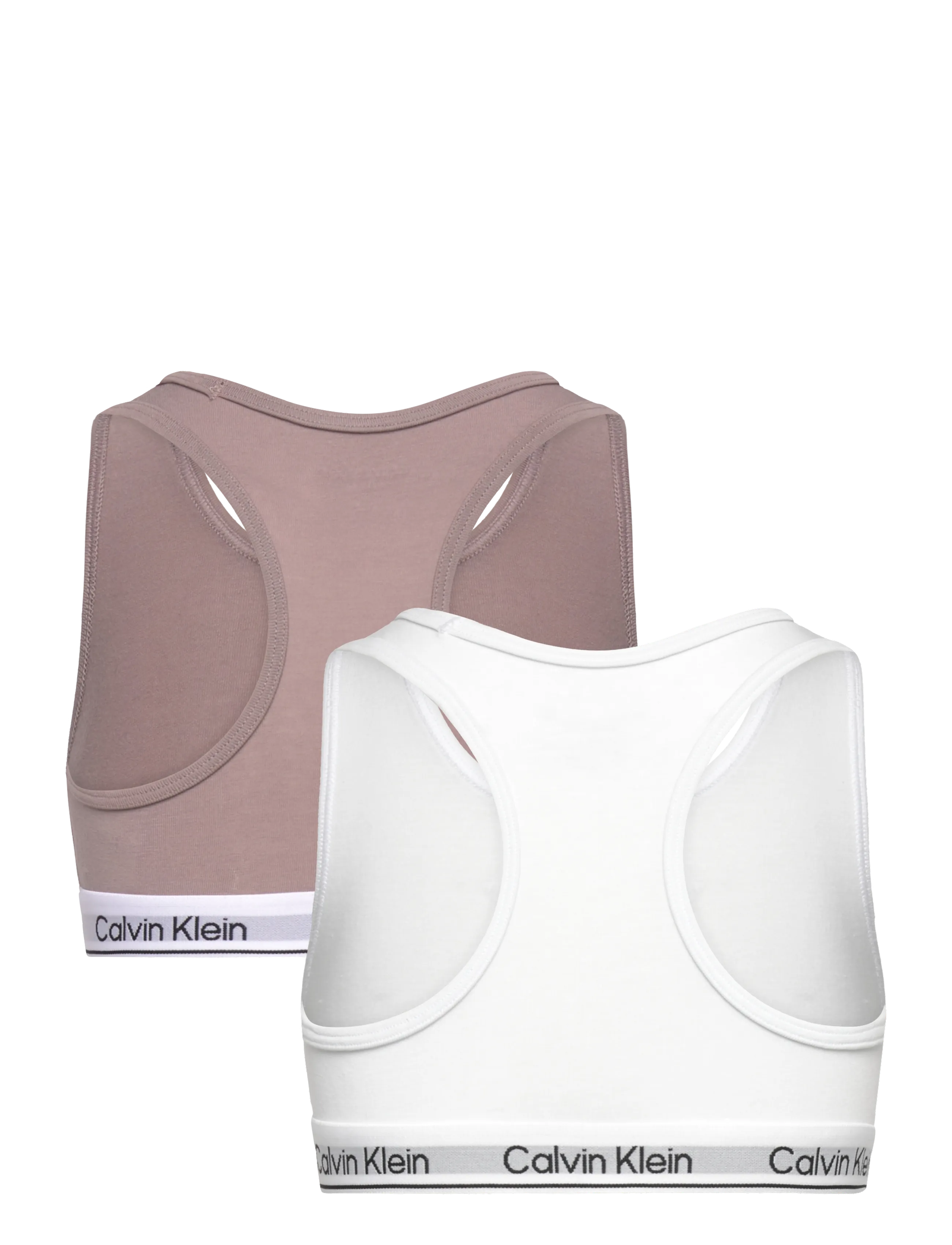 Calvin Klein - 2PK BRALETTE - oberteile - brightwhite dustedfox - 2