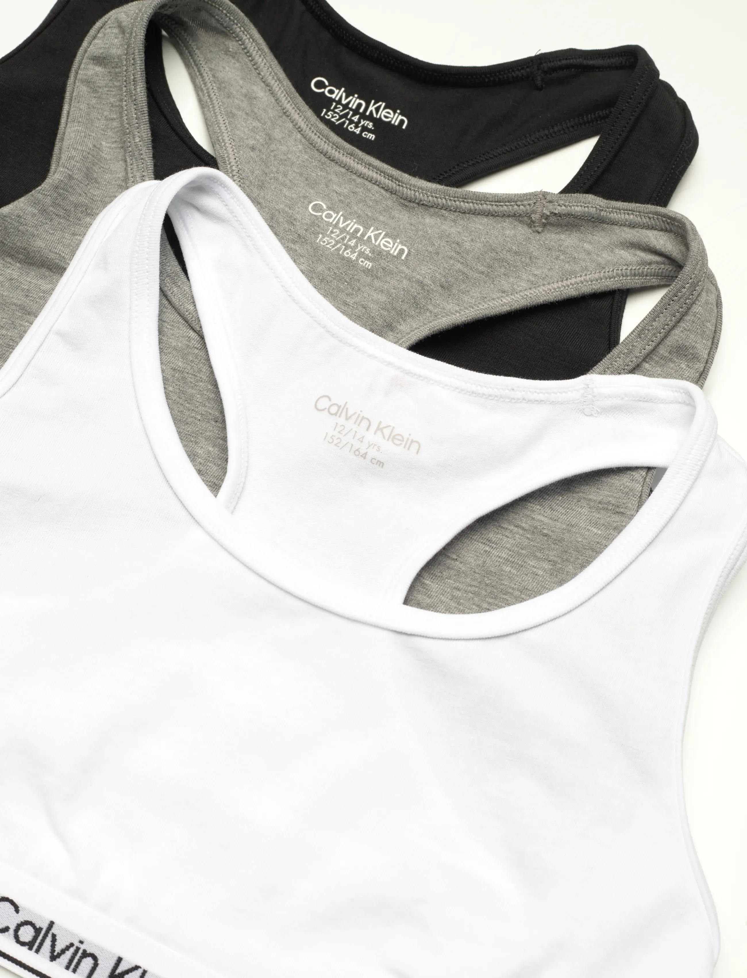 Calvin Klein - 3PK BRALETTE - oberteile - black greyhtr brightwhite - 2
